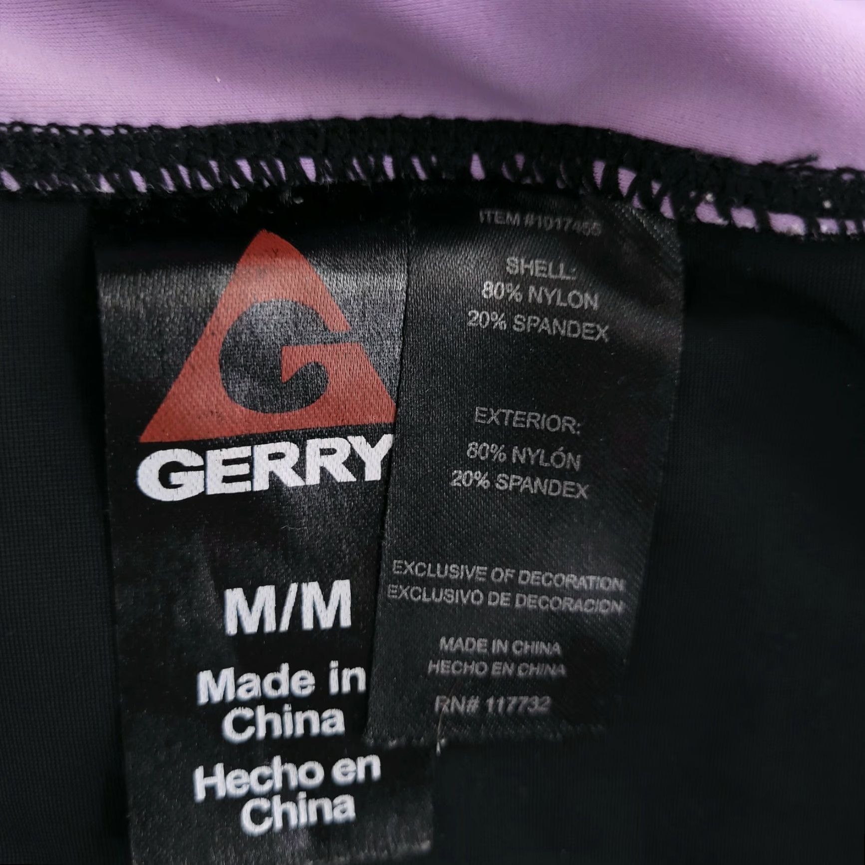 Vintage Gerry Shorts Women's Medium Black Purple Athletic Yoga Lined Running Short Size 32" / US 10 / IT 46 - 6 Thumbnail