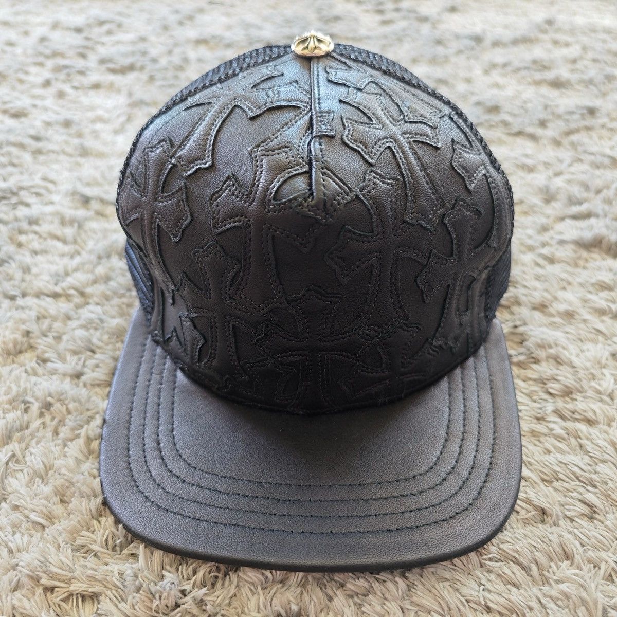 Chrome Hearts Chrome Hearts Full Cross Patches Trucker Hat Size ONE SIZE - 1 Thumbnail