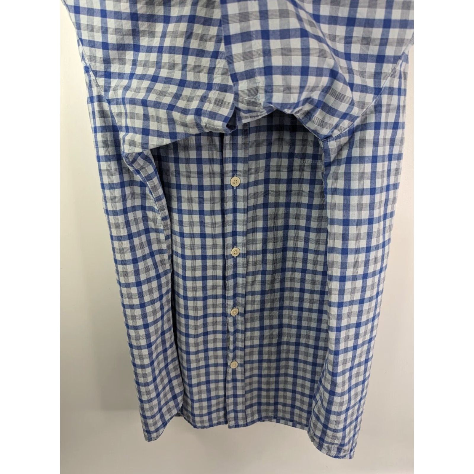Vintage Columbia Shirt Button-Up Short Sleeve XL Blue Plaid Rapid Rivers II Button Down Casual Travel Mens Size US XL / EU 56 / 4 - 2 Thumbnail