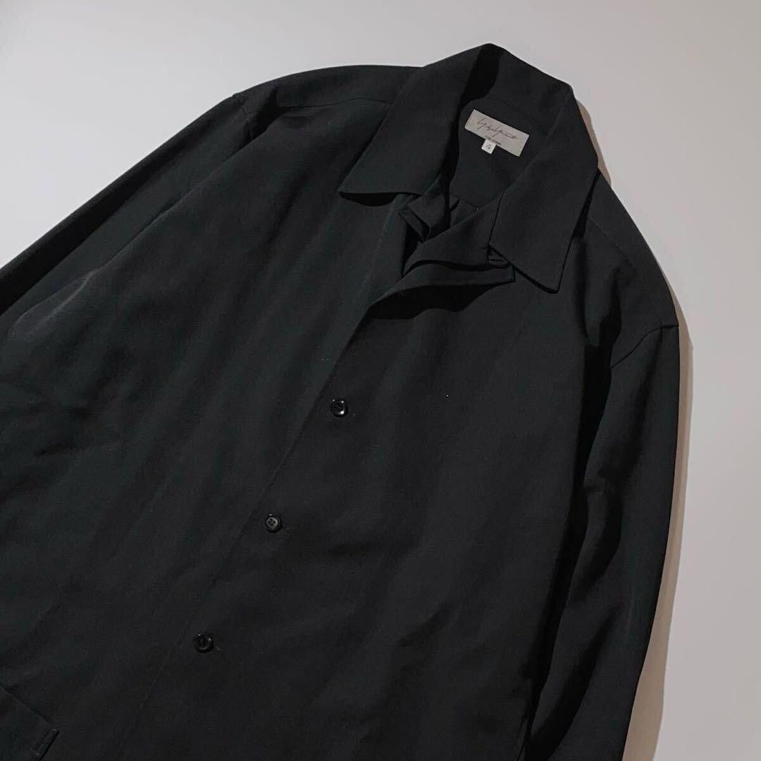 Yohji Yamamoto POUR HOMME wool gabardine multi collar shirts HD-B04-100 Size US XL / EU 56 / 4 - 3 Thumbnail