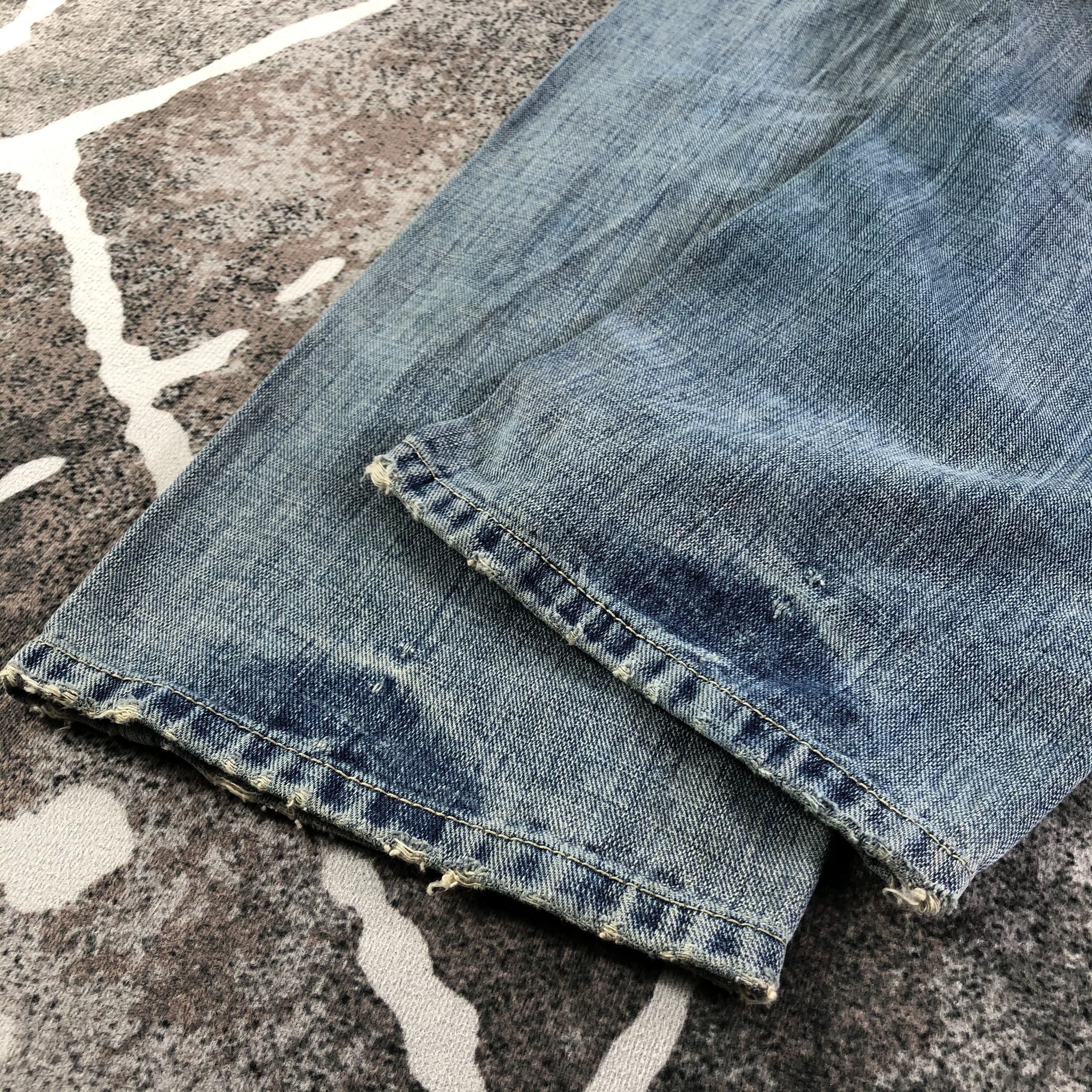 Japanese Brand Vintage Japanese Cube Sugar Jeans Faded Blue Denim KJ2508 Size US 28 / EU 44 - 3 Thumbnail