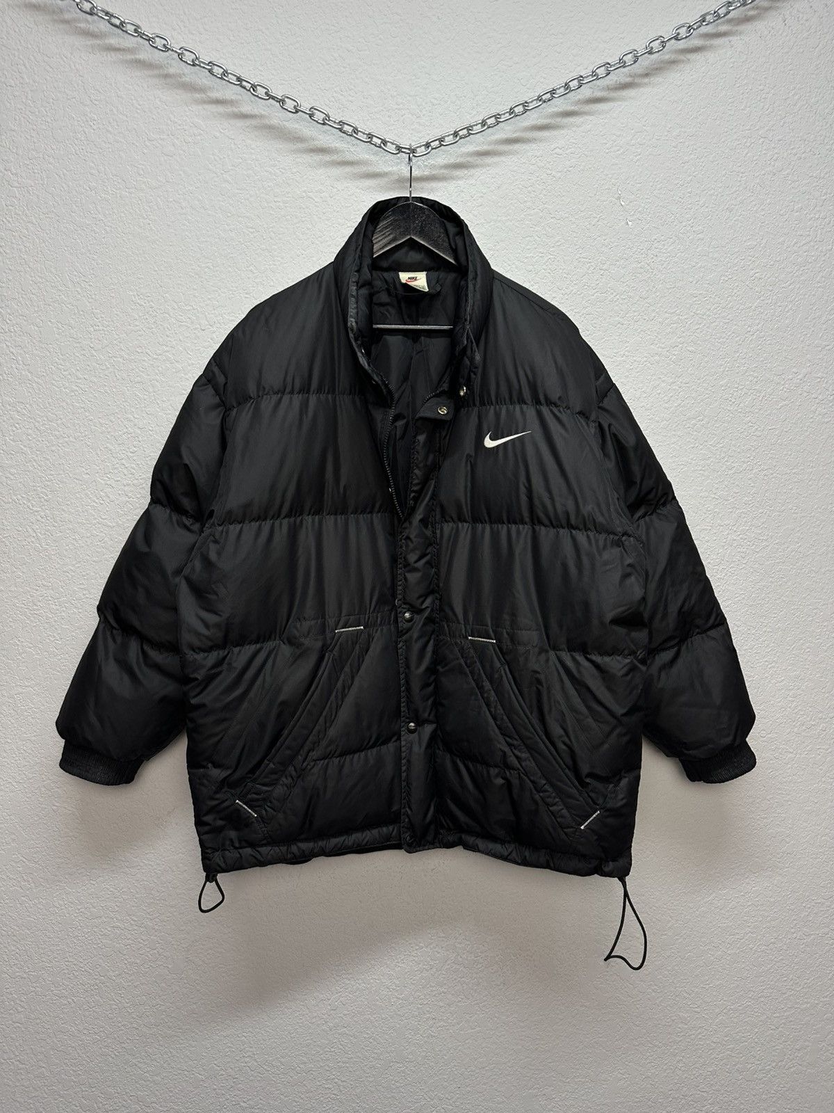 Nike Rare 90’s Vintage Nike Down Puffer Jacket Big Swoosh Logo Size US M / EU 48-50 / 2 - 8 Thumbnail