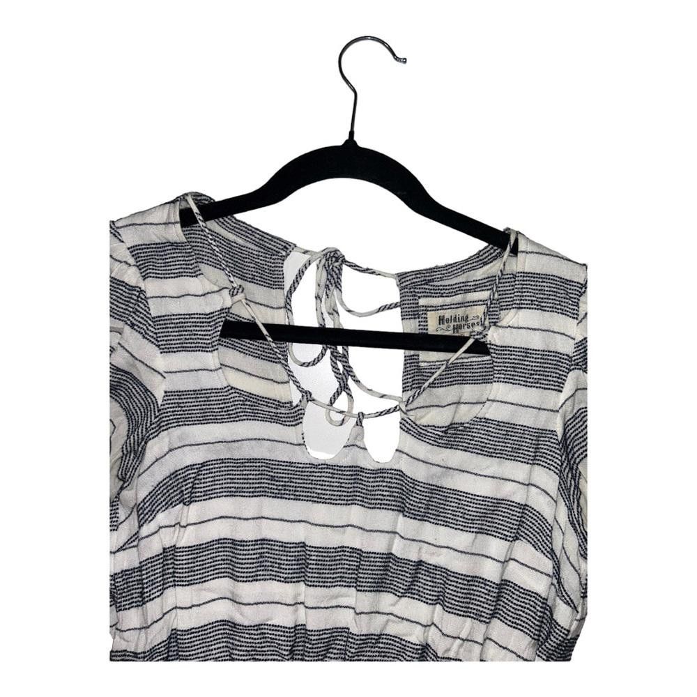 Designer Anthropologie l Holding Horses Annamaria Striped Romper XXS Size 25" / US 0 / IT 36 - 9 Thumbnail