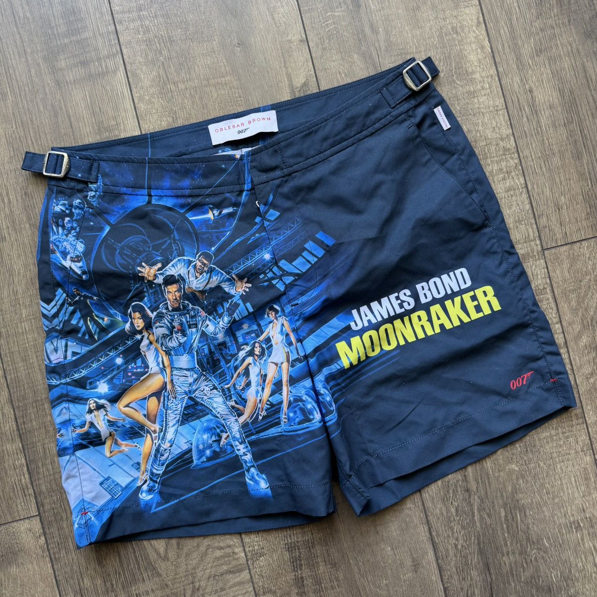 Designer × Orlebar Brown Orlebar Brown Bulldog James Bond 007 Moonraker Shorts Trunks Size US 30 / EU 46 - 2 Thumbnail