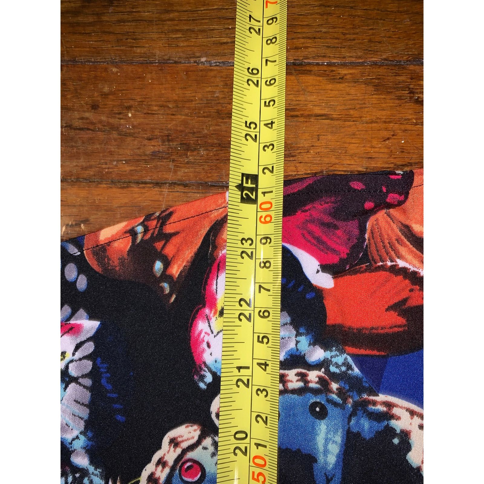 Bcbgmaxazria BCBG Max Azria Butterfly Print Button Down Petites Large Y2K Size L / US 10 / IT 46 - 7 Thumbnail