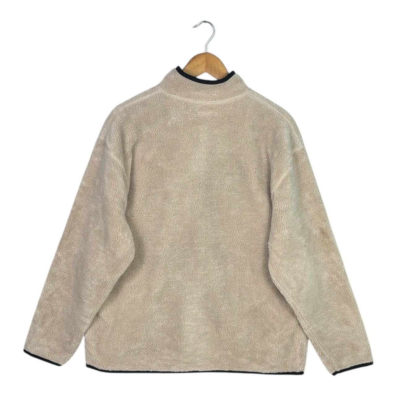 Stussy Vintage Stussy Sherpa Fleece Jacket Beige Zip Size M Size US M / EU 48-50 / 2 - 2 Thumbnail