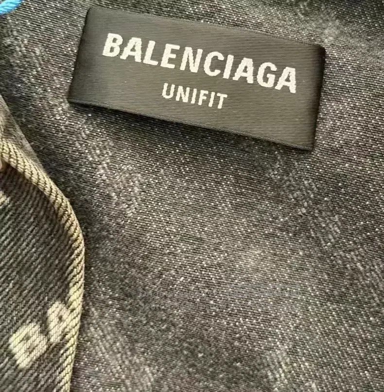 Balenciaga Balenciaga Logo Printed Denim Jacket with Bulletproof Vest Size US S / EU 44-46 / 1 - 3 Thumbnail