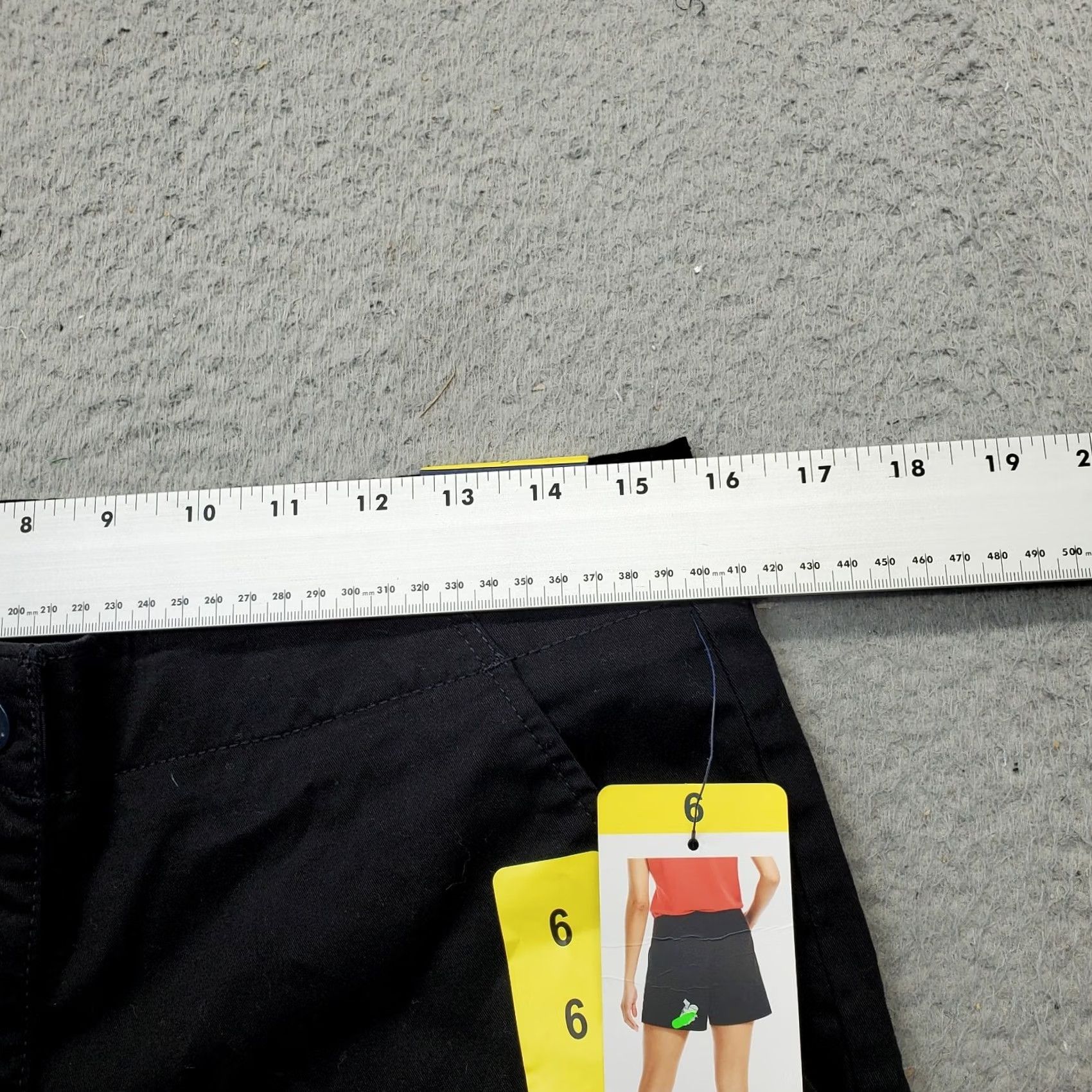 Nautica Nautica Women Chino Shorts 6 Black Twill Mid Rise Slash Pocket Stretch Size 28" / US 6 / IT 42 - 5 Thumbnail