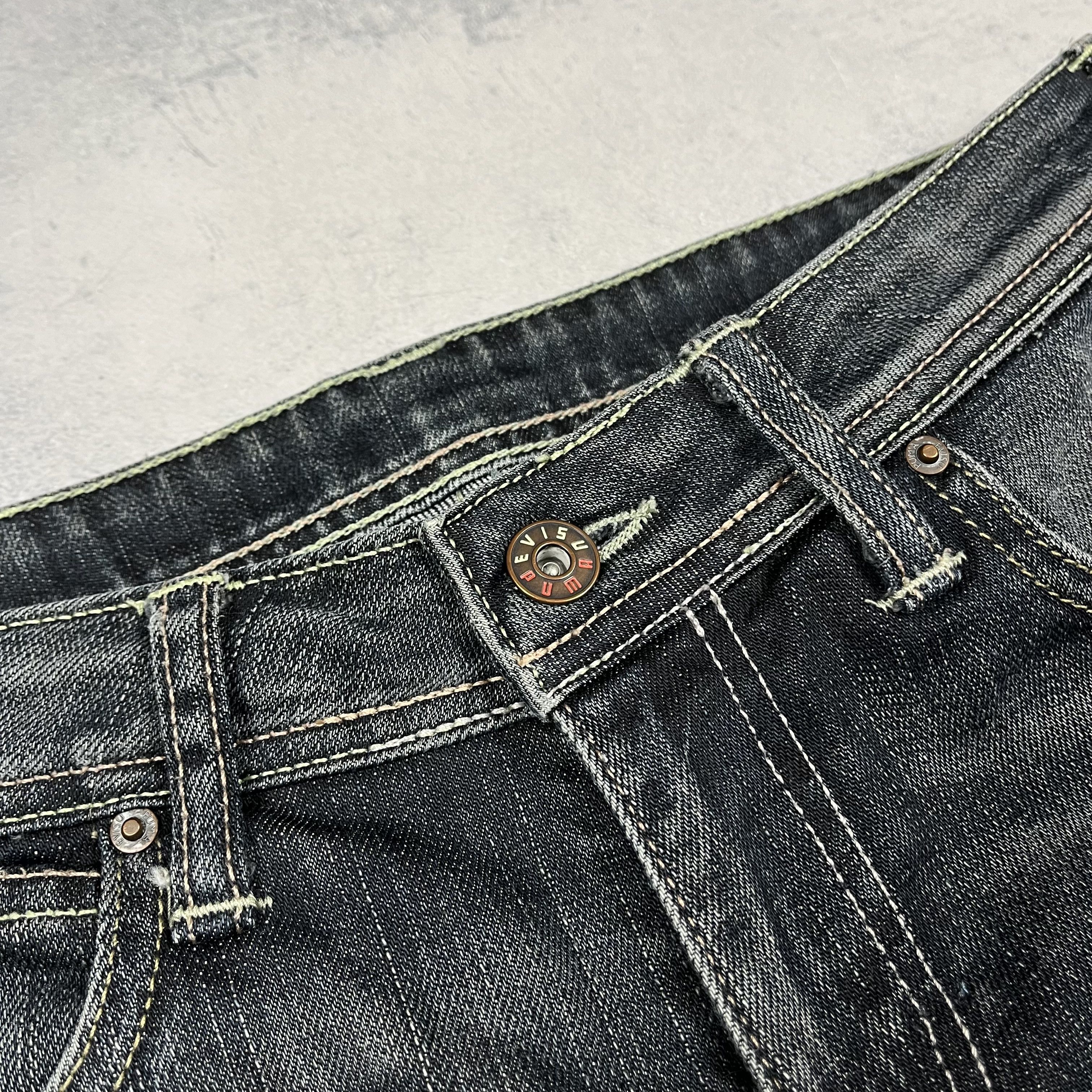 Evisu × Puma Vintage Evisu X Puma Y2K Low Rise Jeans Pants Size 29" - 18 Thumbnail