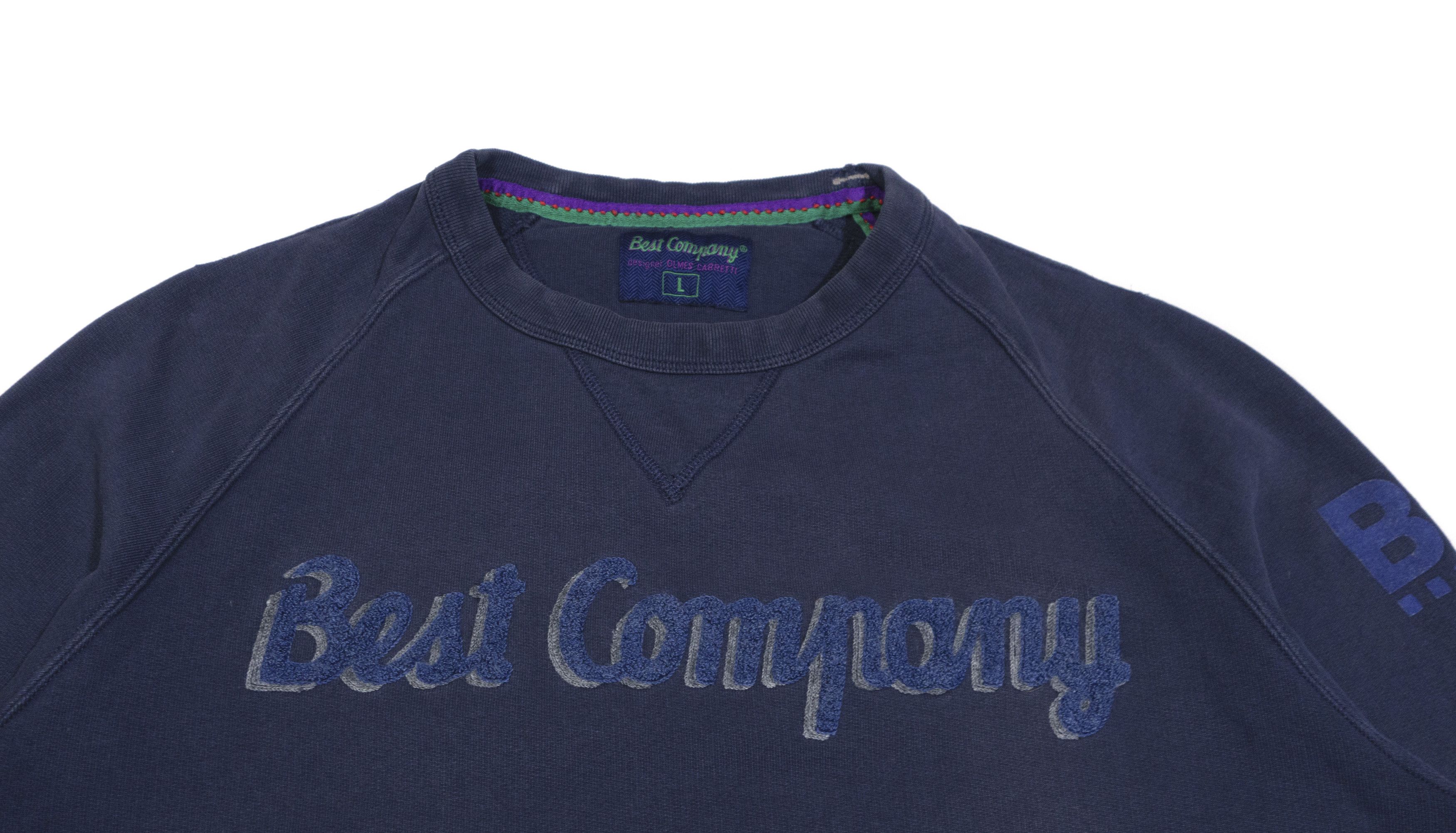 Vintage Best Company Big Logo Sweatshirt Size US L / EU 52-54 / 3 - 3 Thumbnail