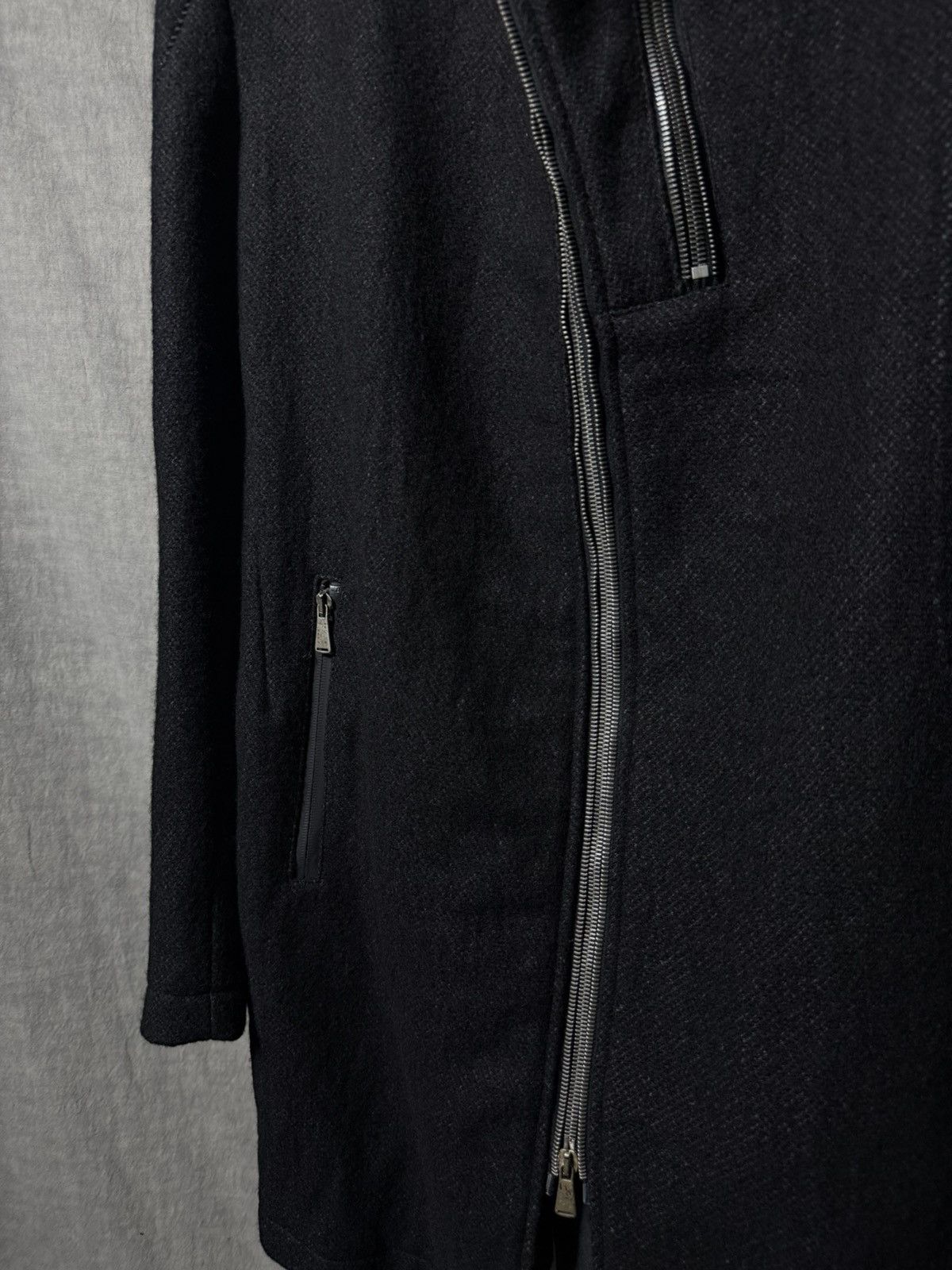10sei0otto 10sei0otto Asymmetric Double Zip Wool Coat Size US S / EU 44-46 / 1 - 7 Thumbnail