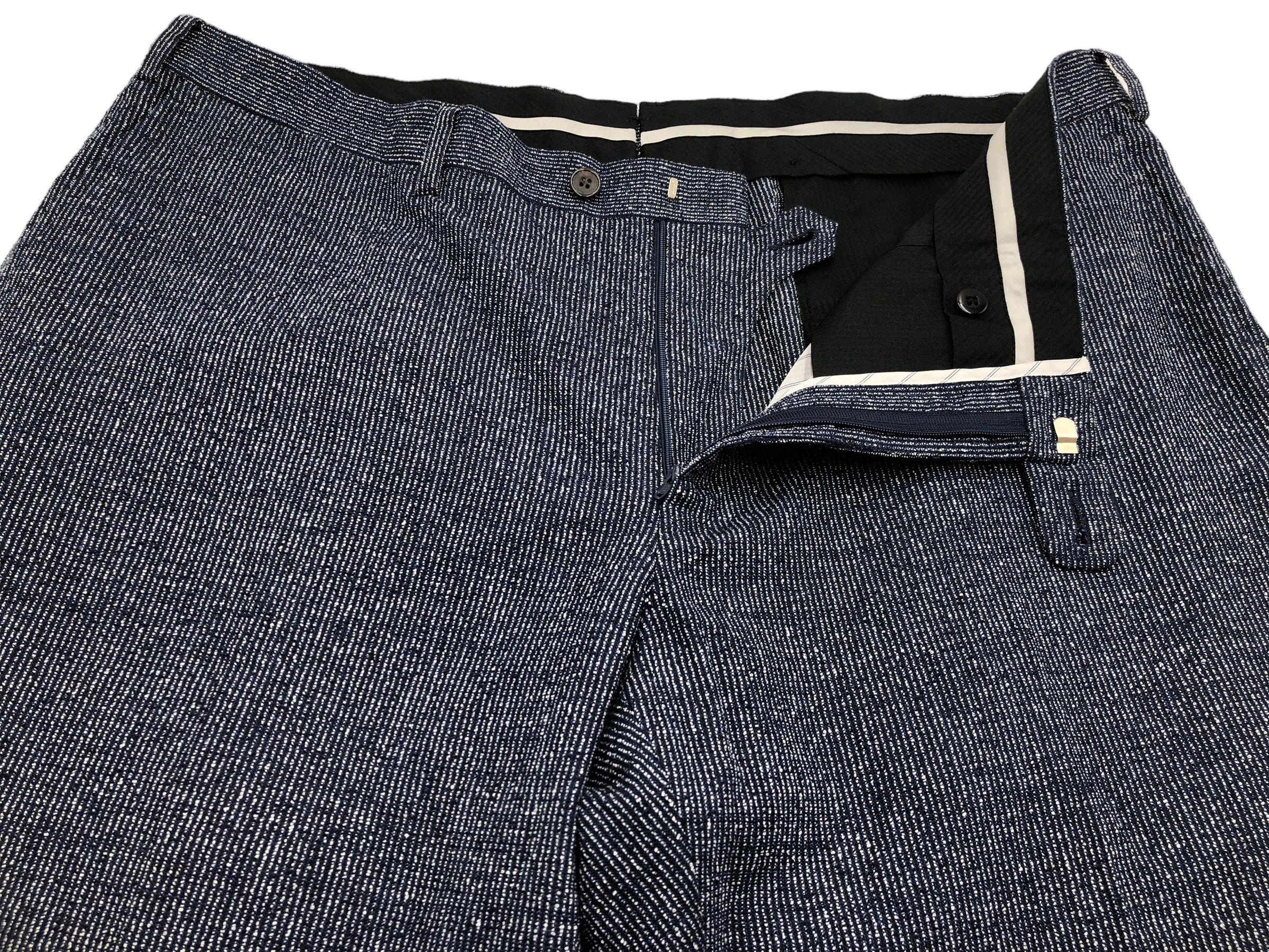 Suitsupply Brescia Linen Silk Cotton Formal Trousers Size 58 - W38 L35 Size 48R - 5 Thumbnail