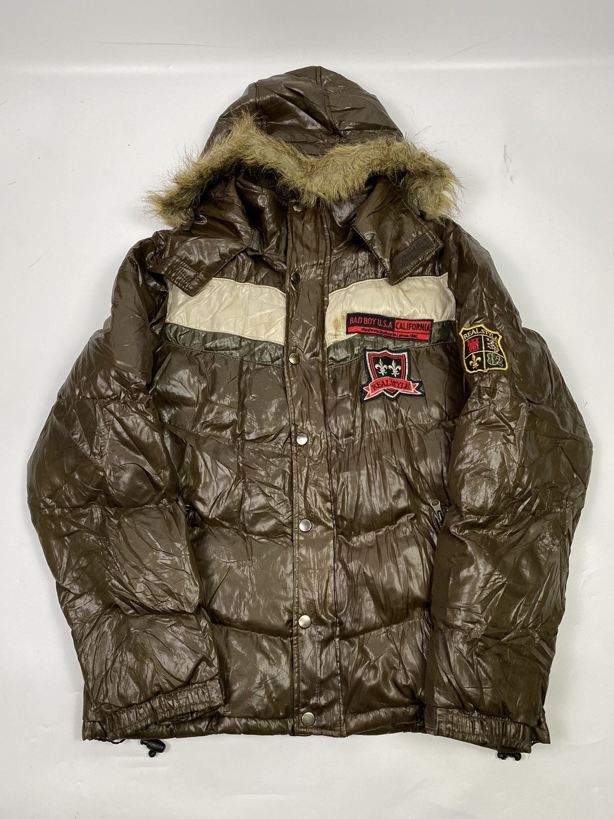 Japanese Brand Fur puffer jacket badboy ifsixwasnine style Size US L / EU 52-54 / 3 - 2 Thumbnail