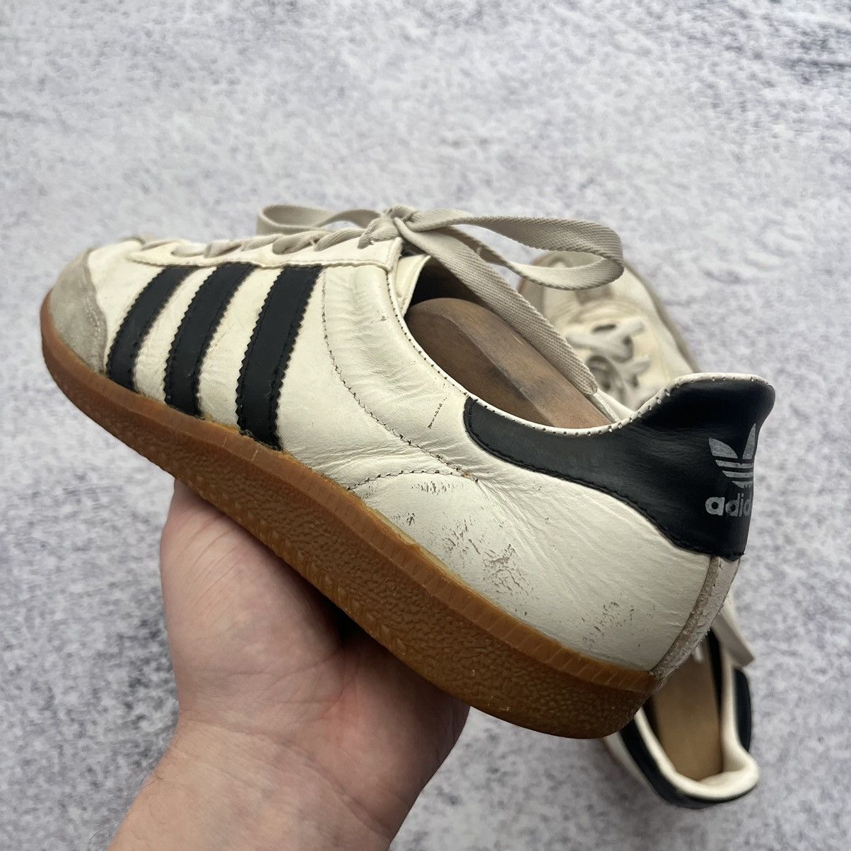 Adidas × Vintage Vintage Adidas Universal Made in Yugoslavia Black White Size US 8.5 / EU 41-42 - 7 Thumbnail