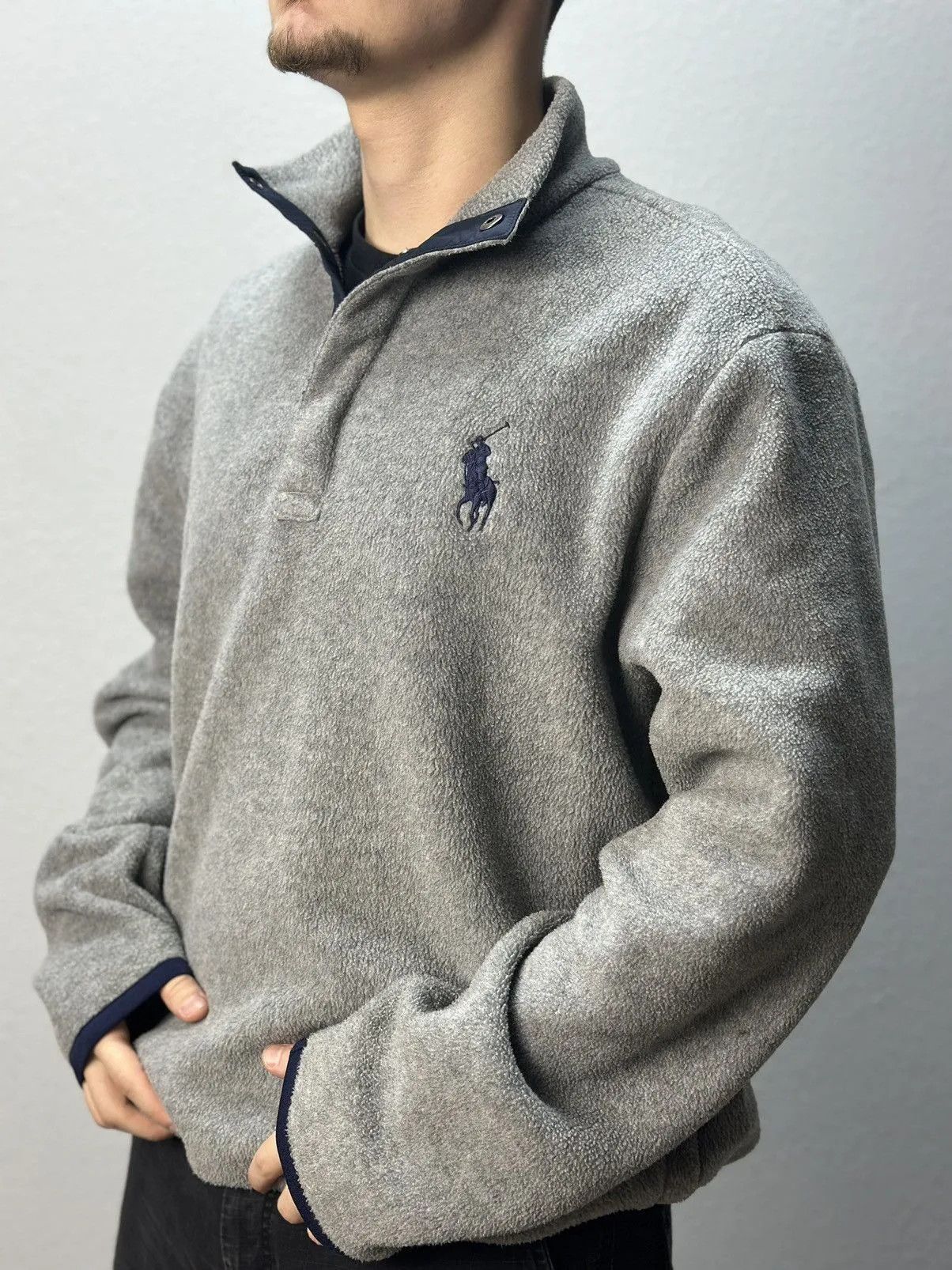 Polo Ralph Lauren Vintage Polo Ralph Lauren fleece hoodie Sweatshirt Centre Size US M / EU 48-50 / 2 - 1 Thumbnail