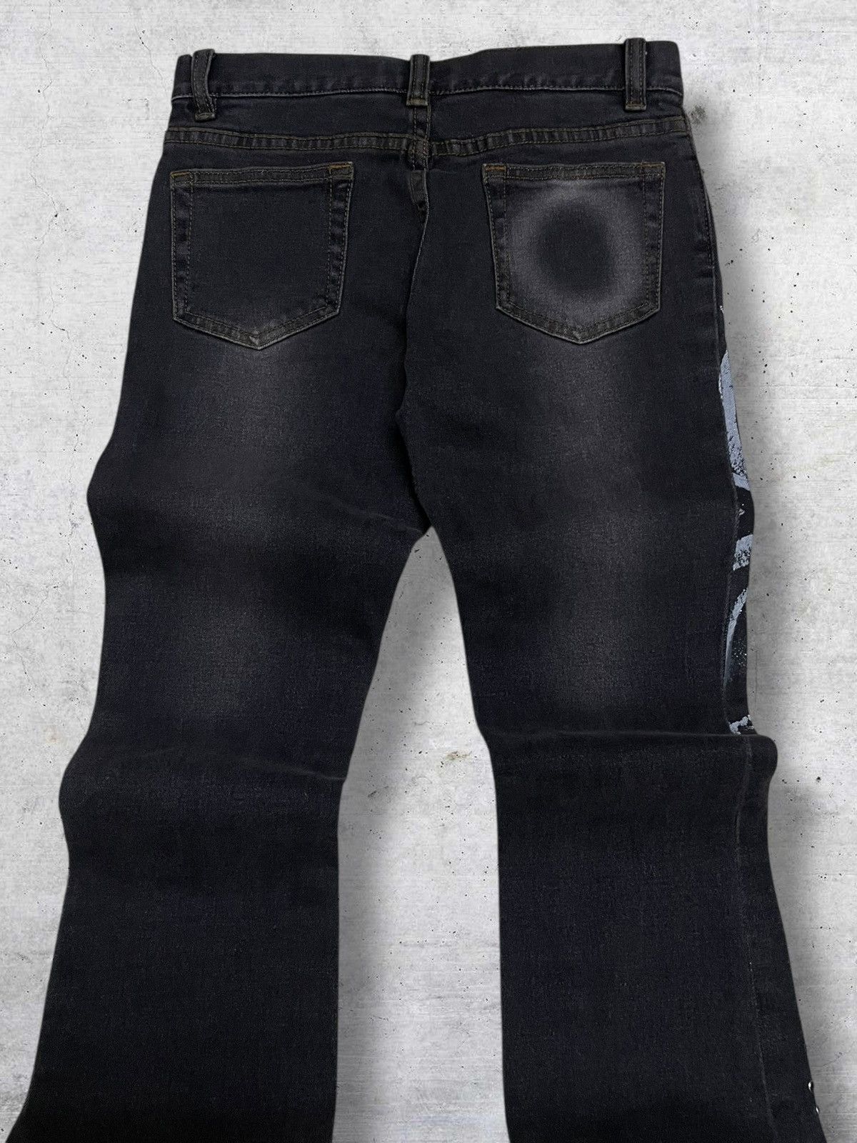 Japanese Brand VINTAGE RYO PELIANO 1990S JAPAN ARTWORK FLOWER GRUNGE FLARED Size US 26 / EU 42 - 11 Thumbnail