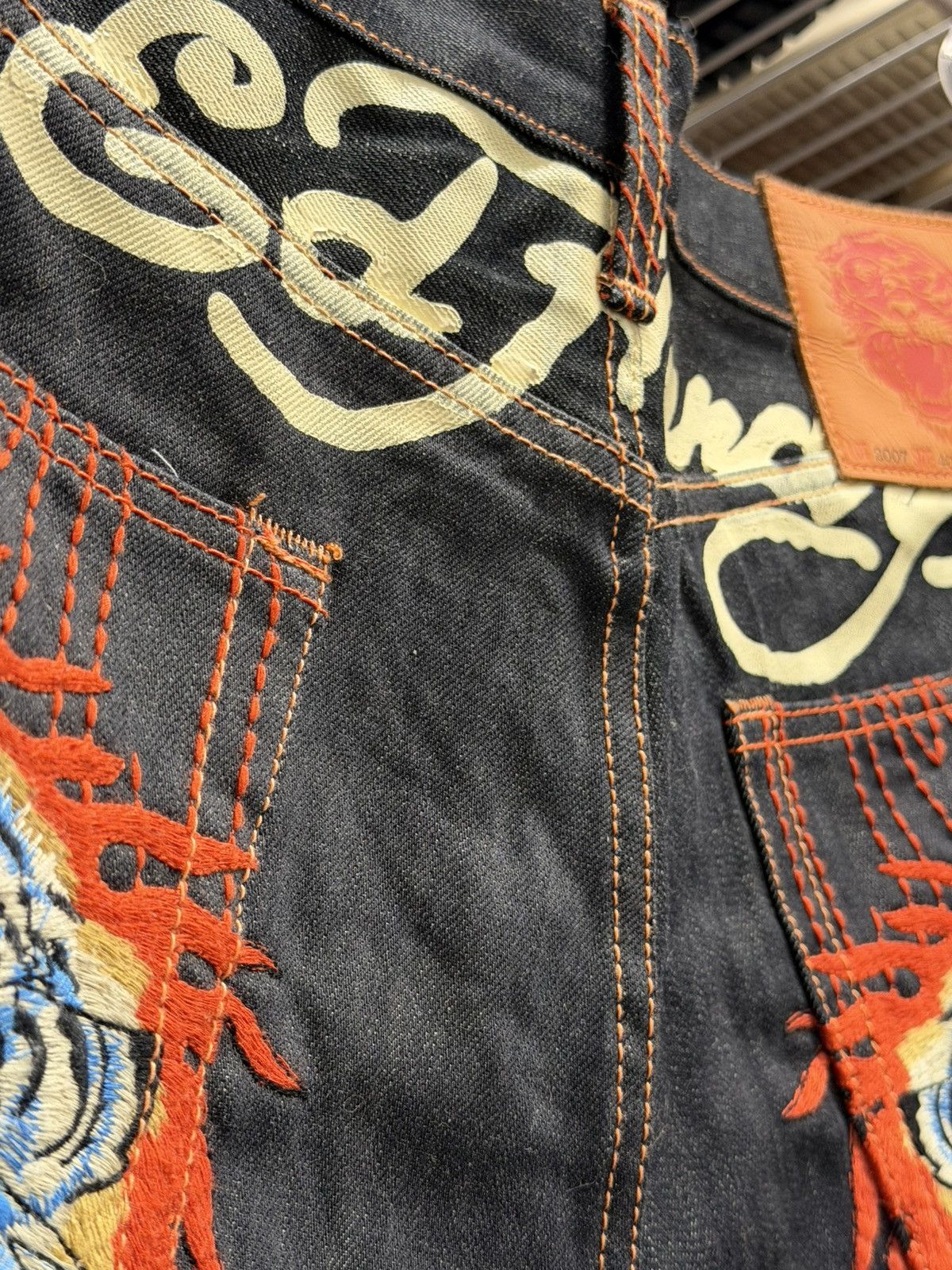 Ed Hardy Ed Hardy “Double Tiger” Denim Size US 40 / EU 56 - 3 Thumbnail