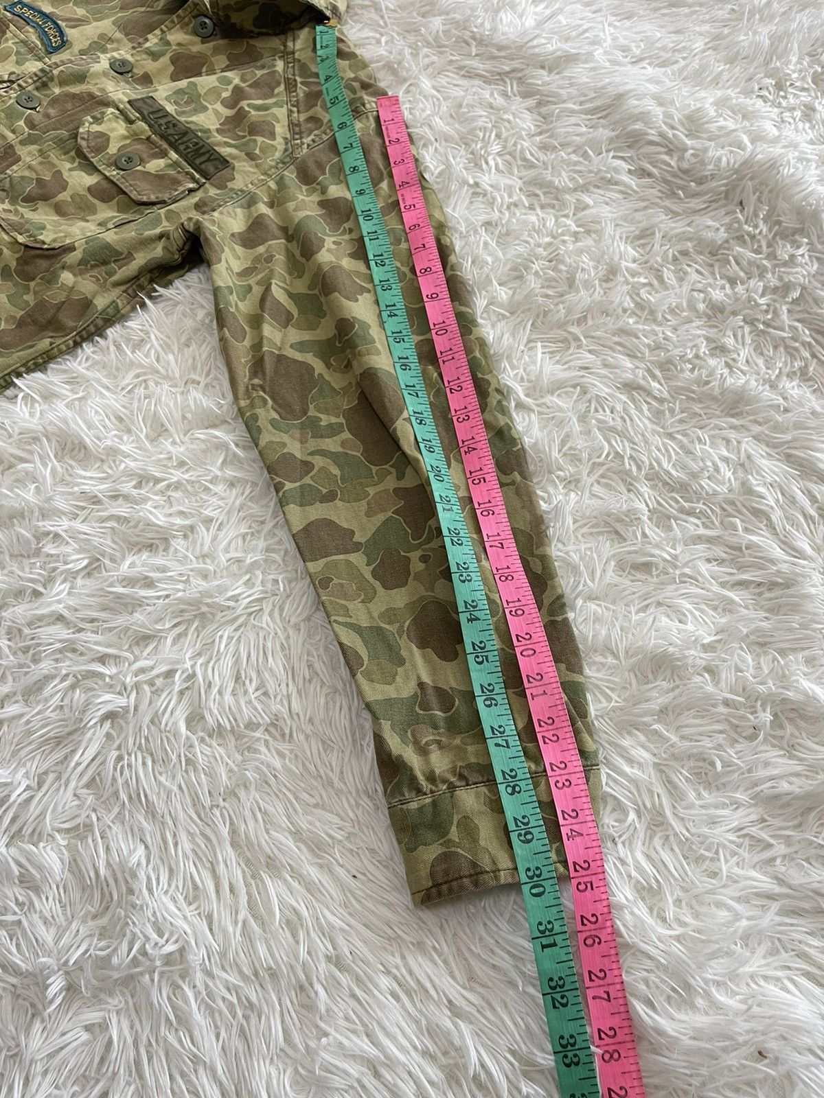 Vintage Vintage Camouflage U.S Army Special Forces Button Up Jacket Size US S / EU 44-46 / 1 - 13 Thumbnail
