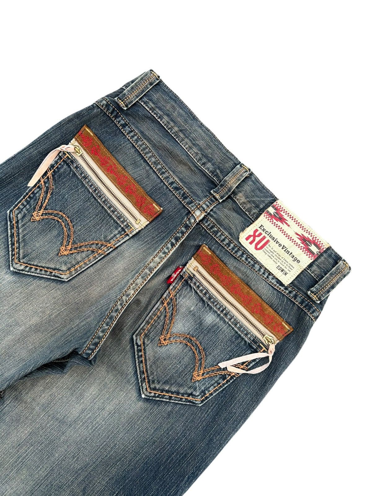 Kapital Vintage Edwin Navajo Rusty Distressed Denim Jeans Size US 32 / EU 48 - 17 Thumbnail