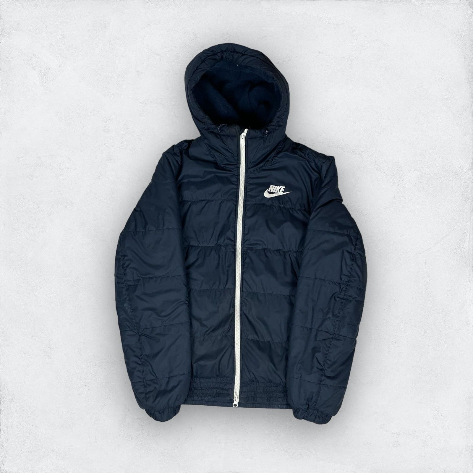 Nike Nike Mens Navy Blue Long Sleeve Full Zip Puffer Jacket Small Size US S / EU 44-46 / 1 - 1 Thumbnail