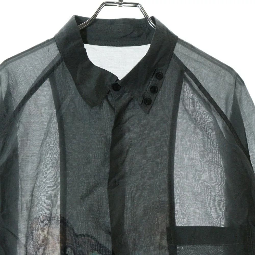 Yohji Yamamoto Yohji Yamamoto POUR HOMME // 24S Silk Shirt Blouse Size US M / EU 48-50 / 2 - 3 Thumbnail