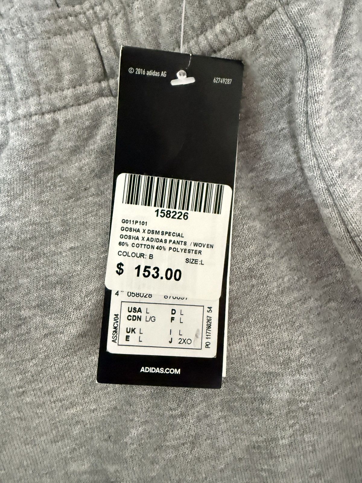 Adidas × Gosha Rubchinskiy [NEW] 2017 Gosha x Adidas Three Stripe Sweatpants Size US 34 / EU 50 - 8 Thumbnail