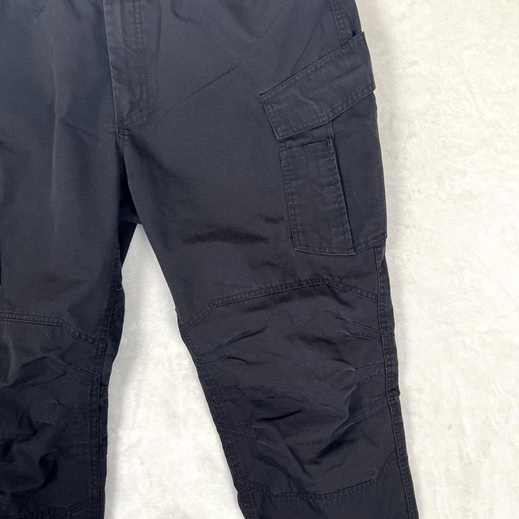Vintage Free Soldier Mens Pants Black Cargo 34x30 Relaxed Fit Ripstop Pocket Utility Workwear Outdoor Size US 34 / EU 50 - 3 Thumbnail