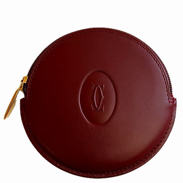 Cartier Cartier Cartier Must Line Leather Coin Case Wallet Leather Coin Case L3000462 in Great Condition Size ONE SIZE - 1 Thumbnail