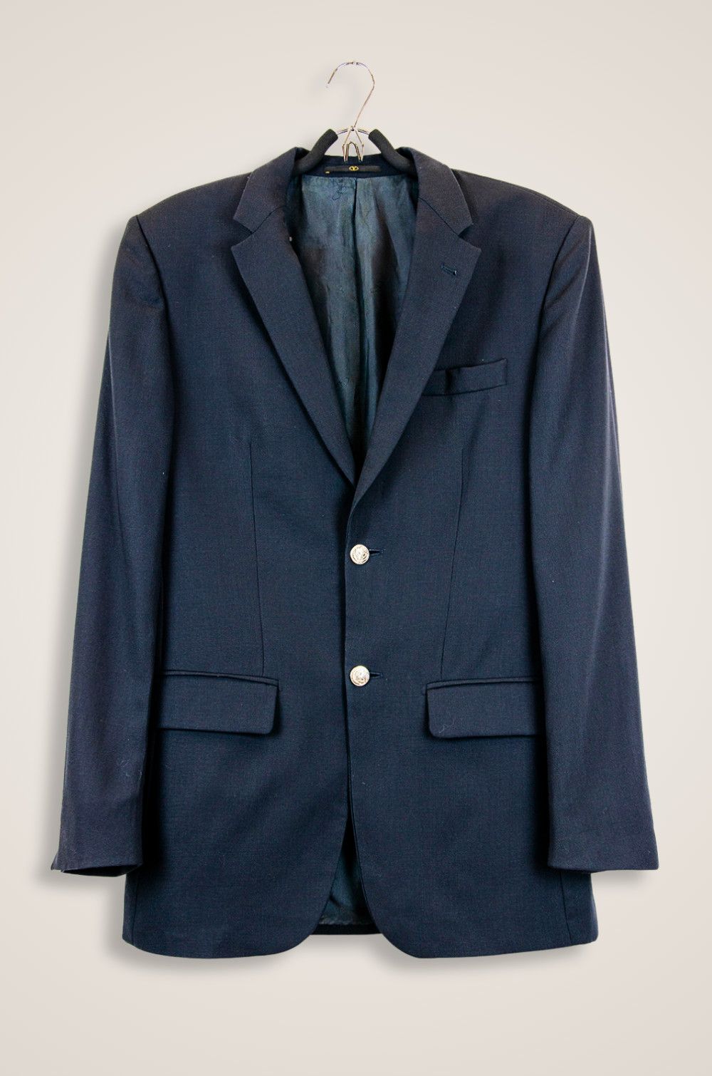Valentino Valentino Uomo Navy Wool Blazer - Size 38R Size 38R - 1 Thumbnail