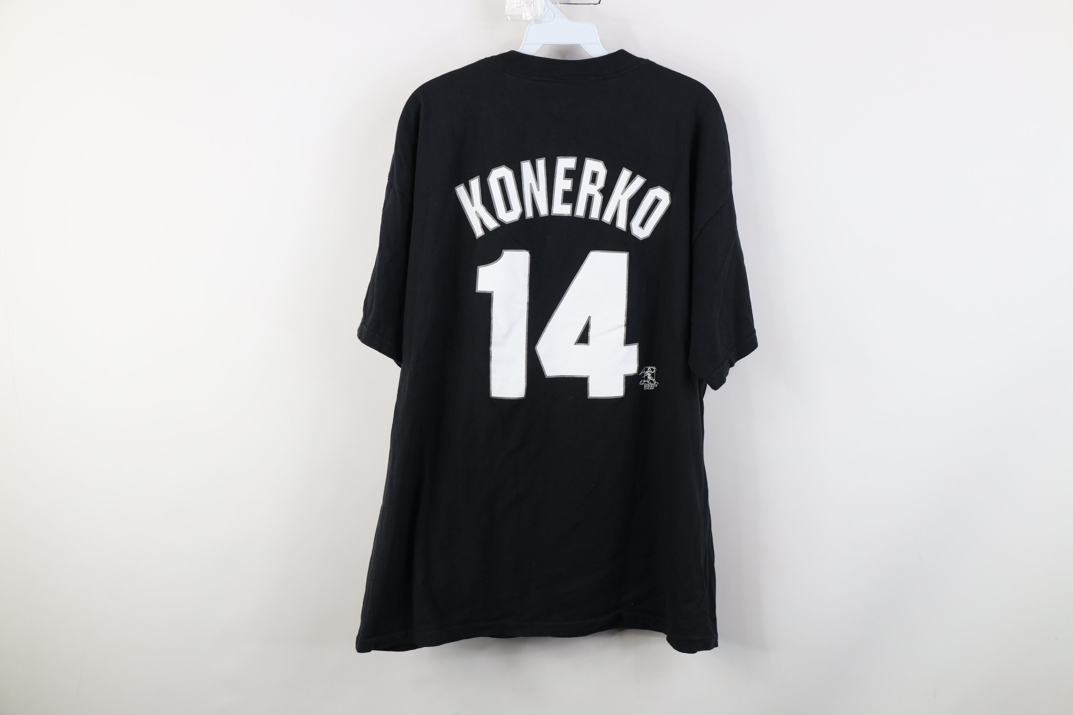Majestic Vintage 90s Majestic Konerko Chicago White Jersey T-Shirt Size US XL / EU 56 / 4 - 13 Thumbnail
