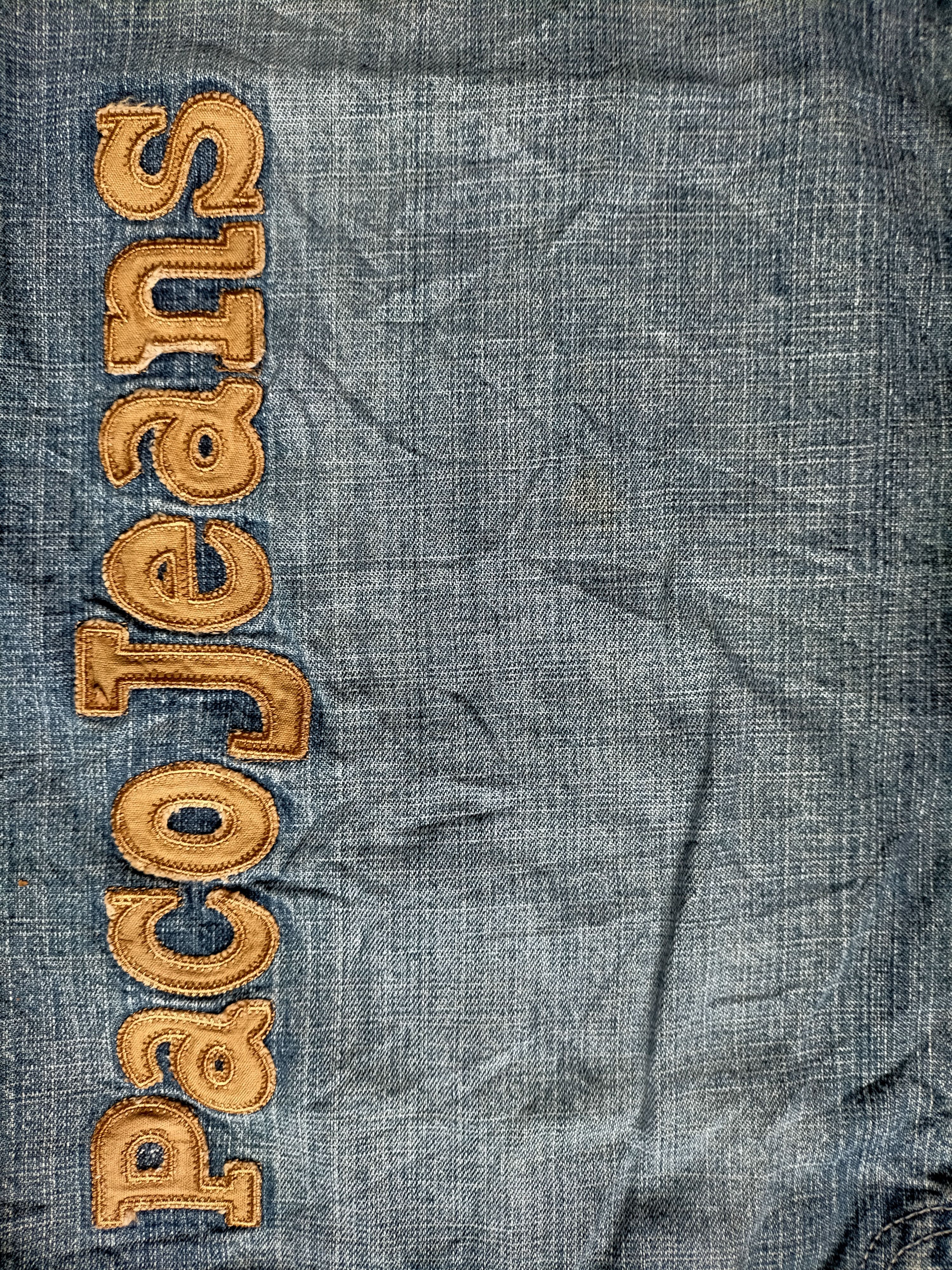 Japanese Brand Paco Jeans Patchwork Embroidered Baggy Jeans Size US 37 - 14 Thumbnail