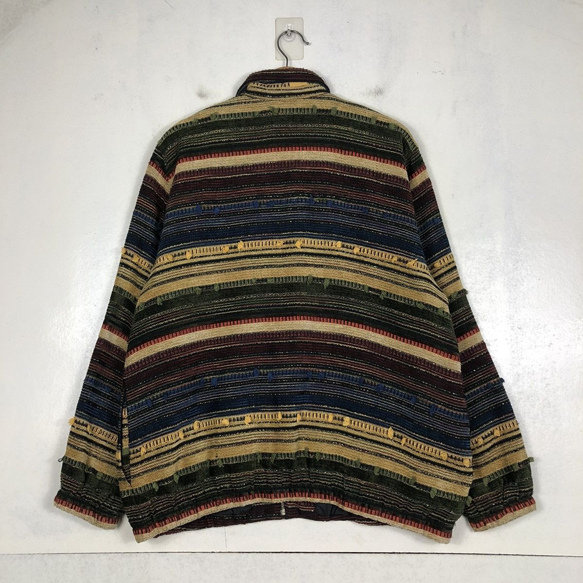 Vintage 📌VINTAGE HAND KNIT DESIGN ZIPPER ALFRED DUNNER ISSEY MIYAKE Size US M / EU 48-50 / 2 - 10 Thumbnail