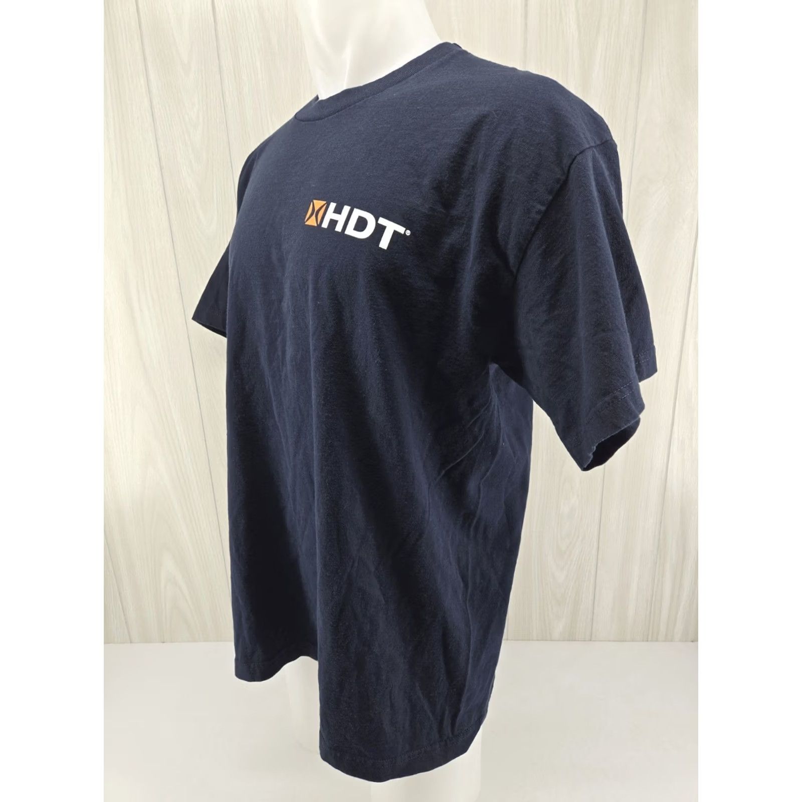 Vintage HDT Global T Shirt XL Blue Cotton Short Sleeve Men X-Large Size US XL / EU 56 / 4 - 3 Thumbnail