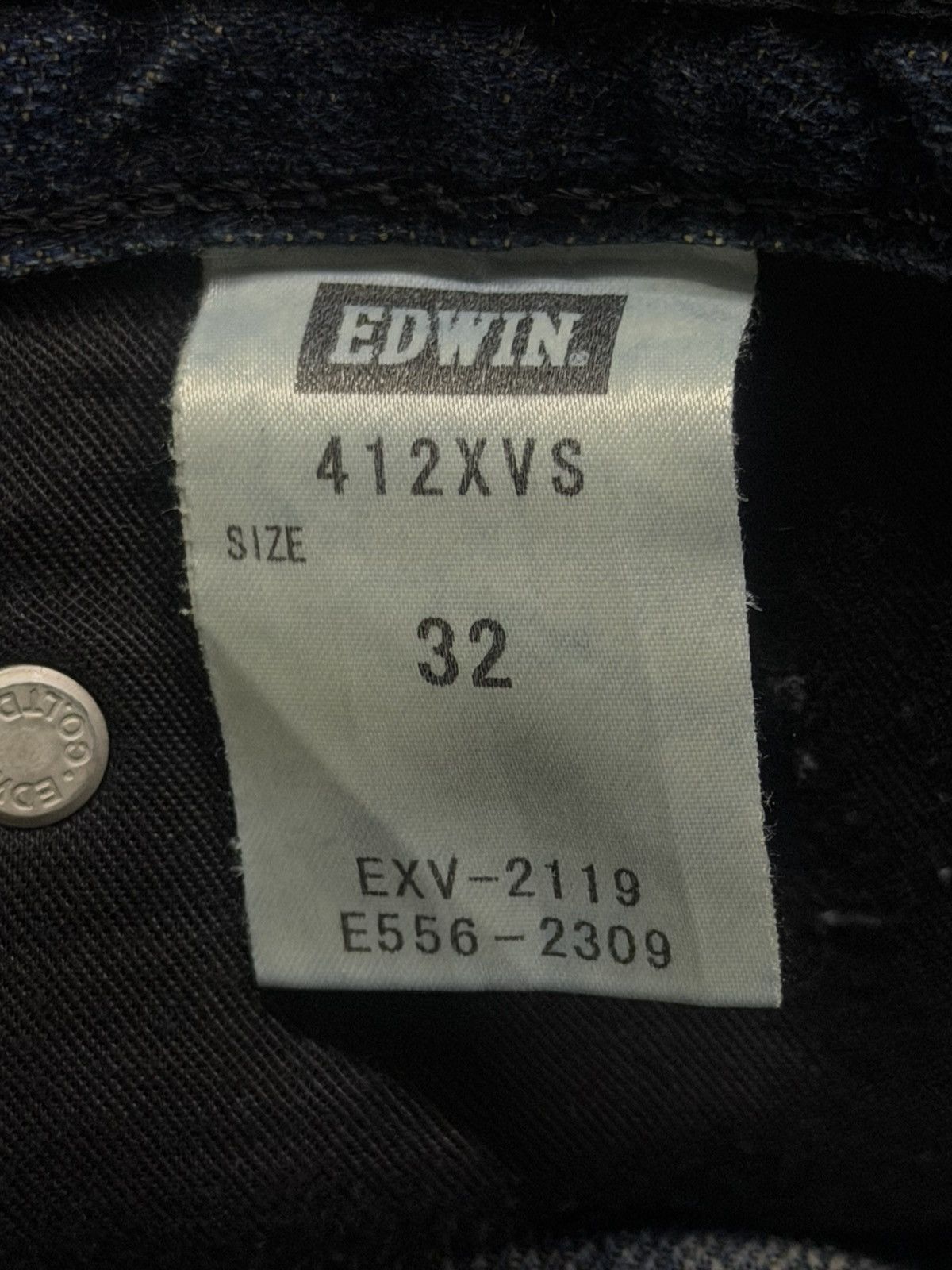 Edwin Vintage Edwin 412XVS Y2K Japanese Streetwear Denim Jeans 34 Size US 34 / EU 50 - 13 Thumbnail