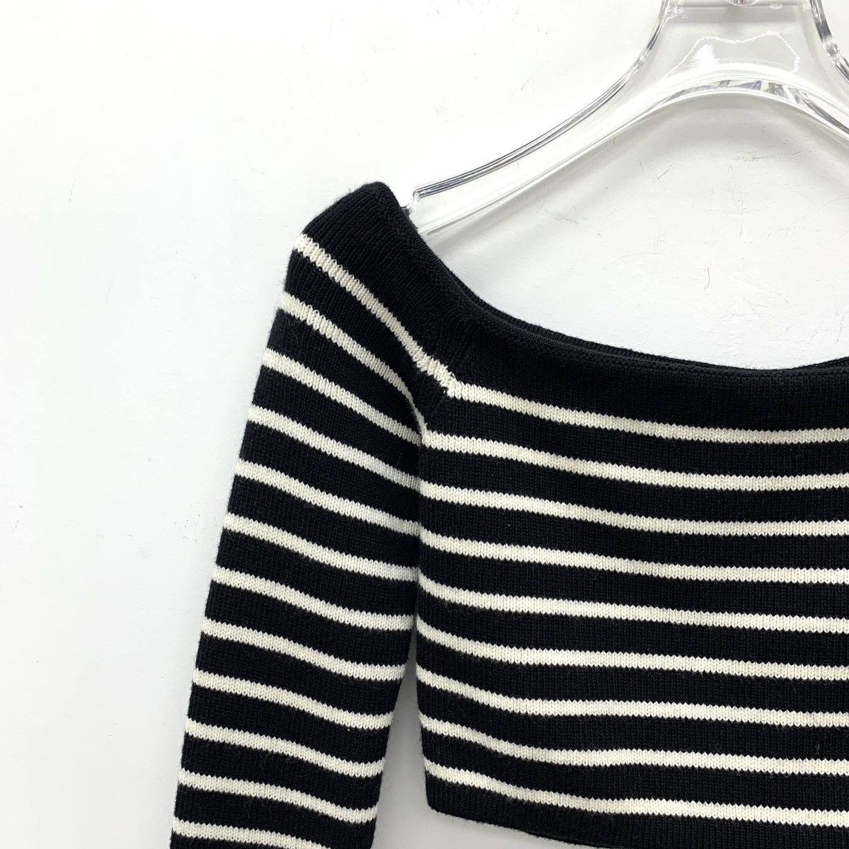 Yves Saint Laurent Yves Saint Laurent Striped Long Sleeve Knit Sweater K26WX Size S / US 4 / IT 40 - 3 Thumbnail
