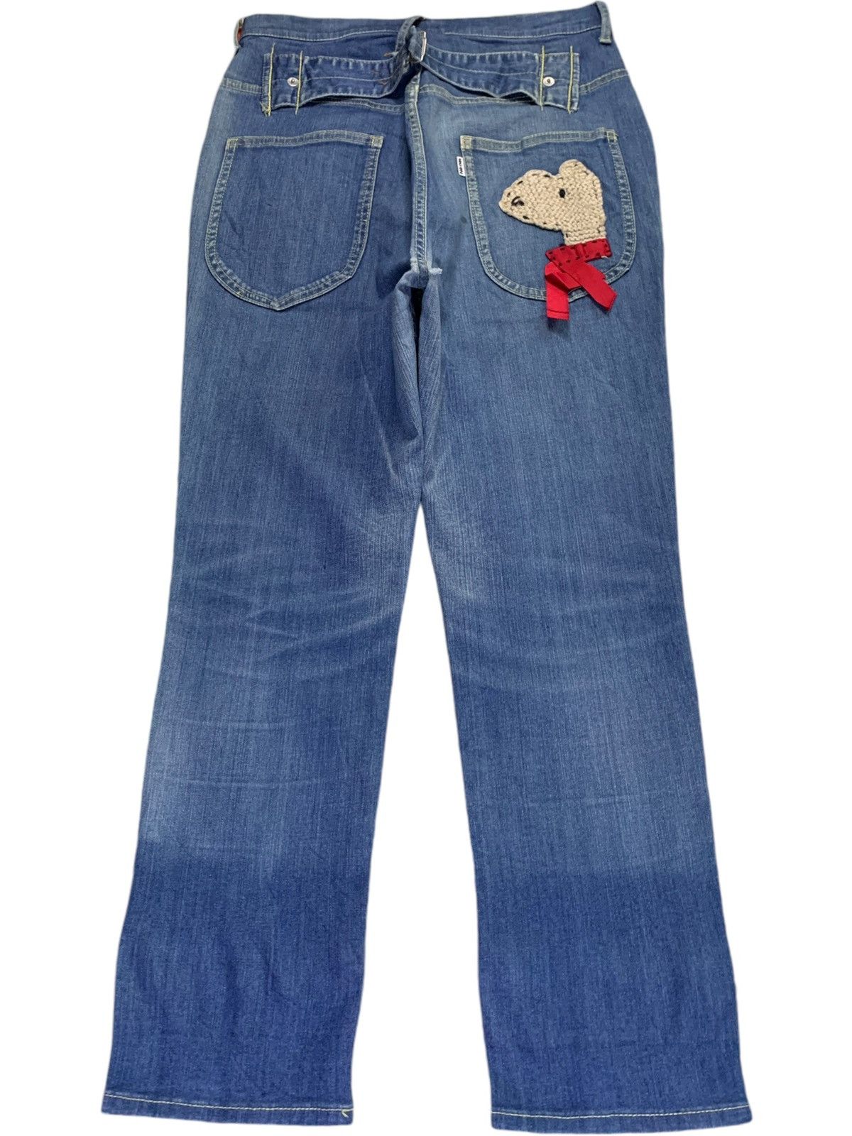 Issey Miyake Vintage Ne Net Issey Miyake Buckle Back Embellished Jeans Size 30" / US 8 / IT 44 - 2 Thumbnail