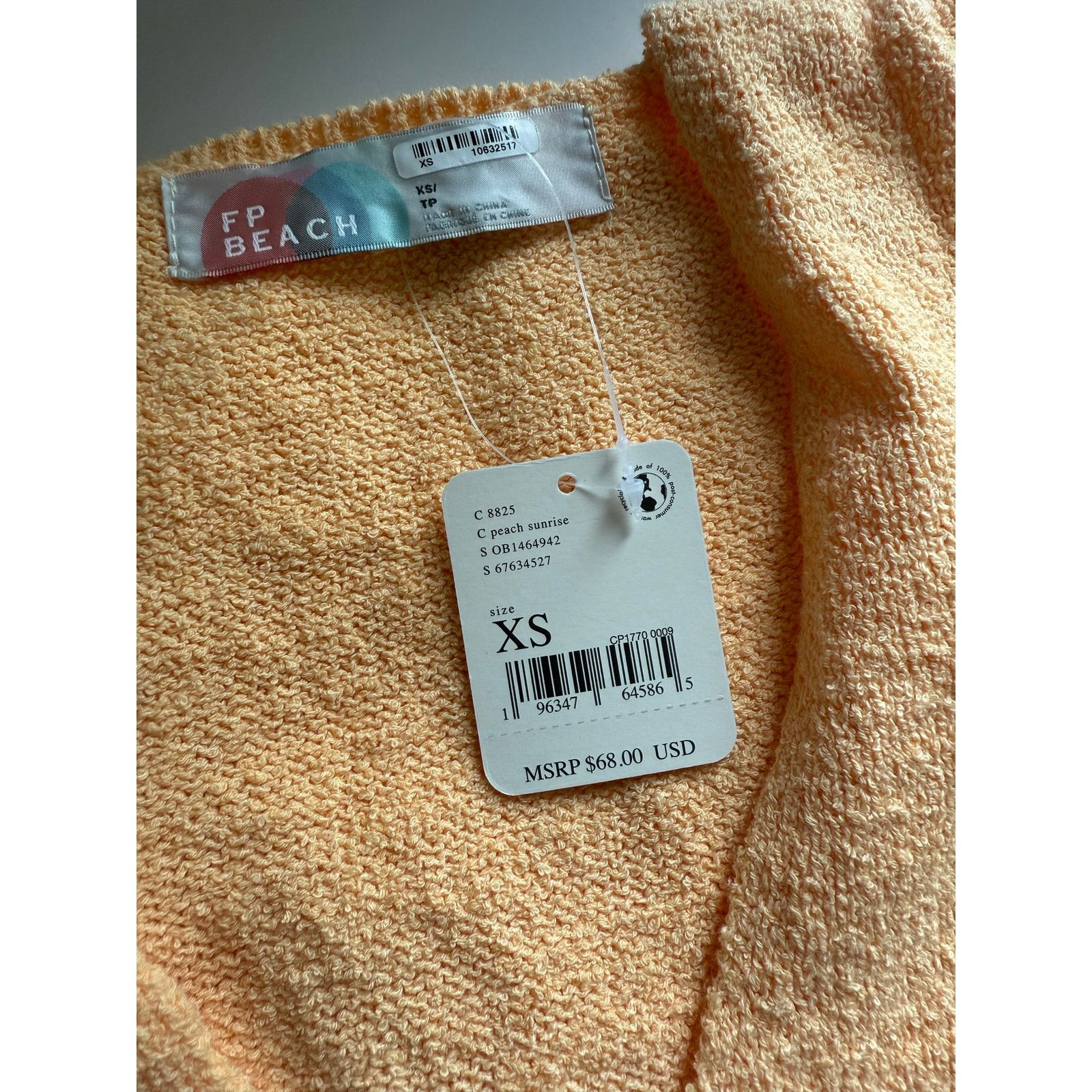 Free People $68 New Free People Poppy Sweater Mini Dress - Peach - XS Size XS / US 0-2 / IT 36-38 - 7 Thumbnail