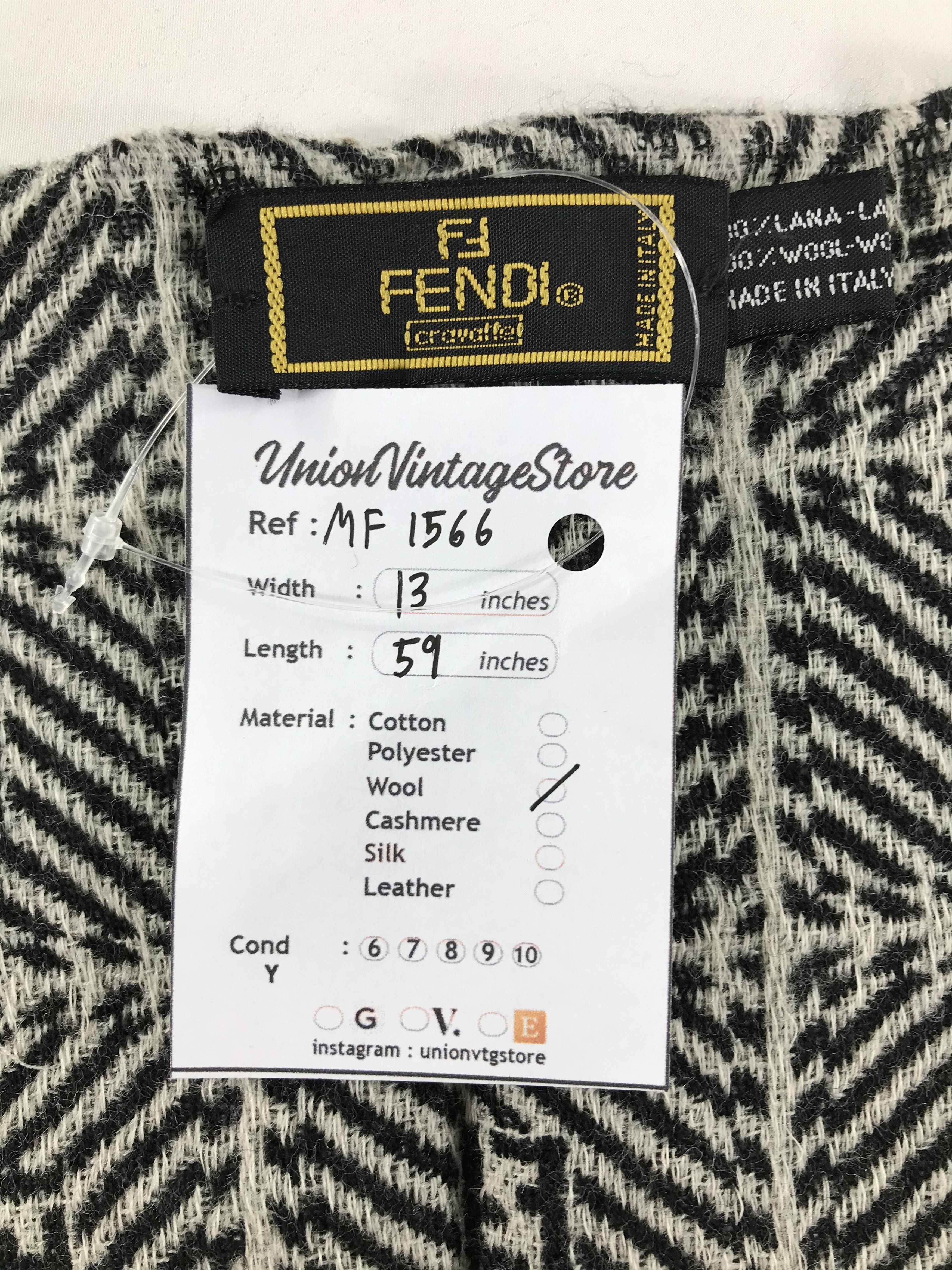 Fendi Vintage Fendi Scarf/Muffler/Neckwear MF1566 Size ONE SIZE - 4 Thumbnail
