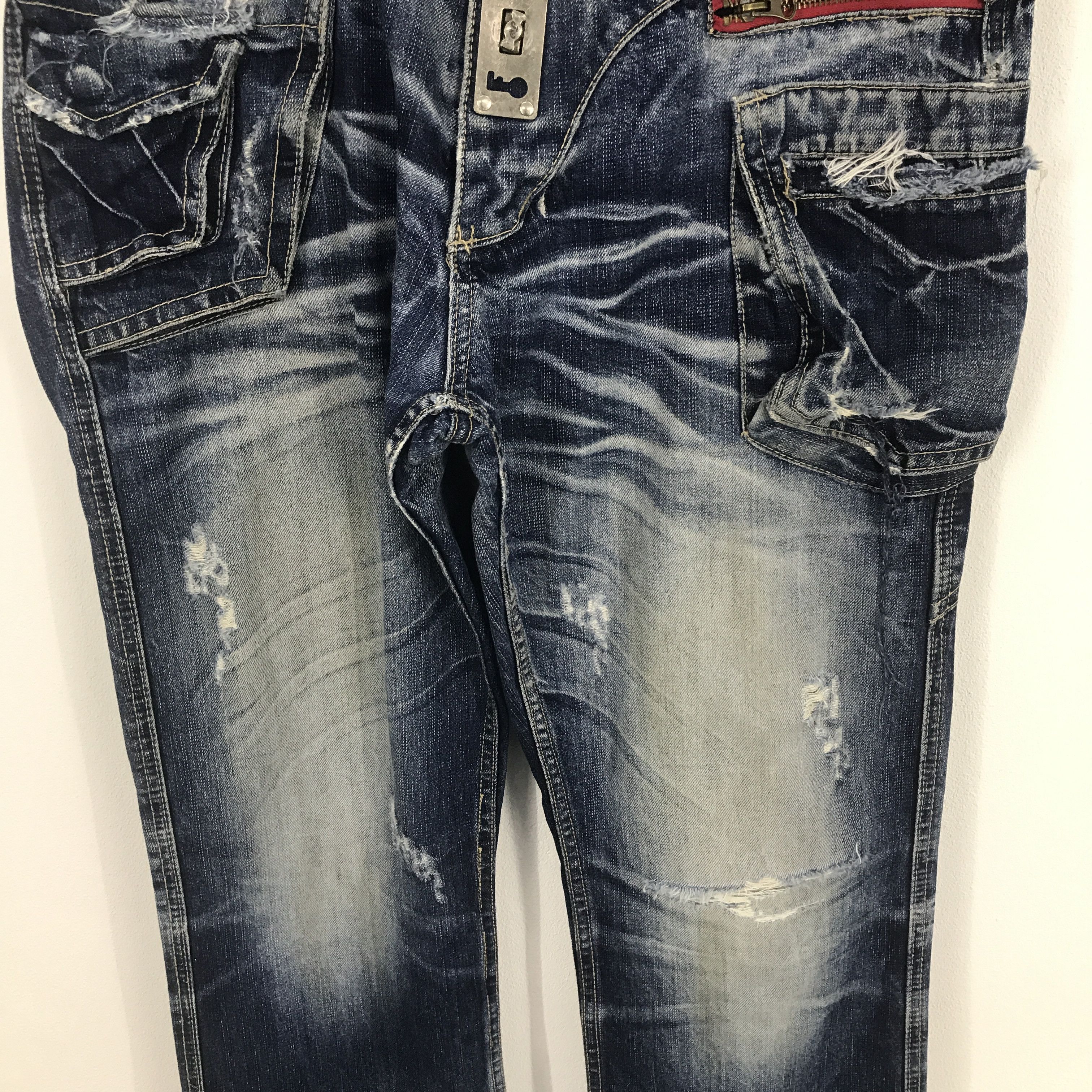Japanese Brand Rare crazy leopard distressed jeans Size US 32 / EU 48 - 9 Thumbnail