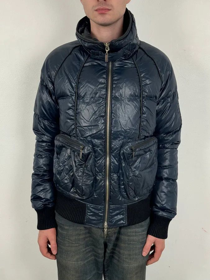 Just Cavalli AW2008 Cavalli Navy British Puffer Jacket Size US M / EU 48-50 / 2 - 2 Thumbnail
