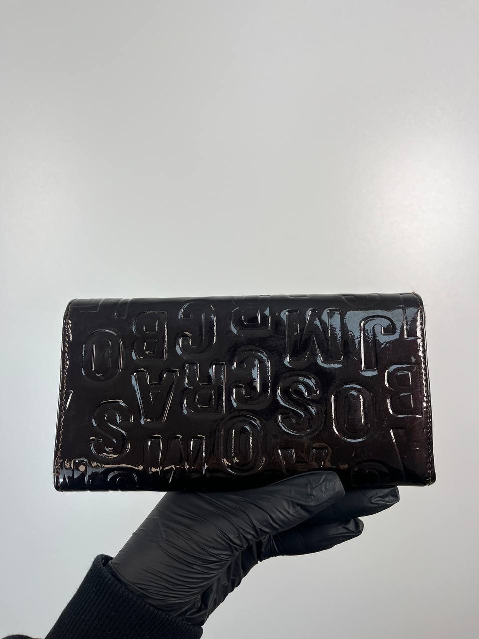 Marc by Marc Jacobs Marc By Marc Jacobs Patent Leather Wallet Black Logo Size ONE SIZE - 2 Thumbnail