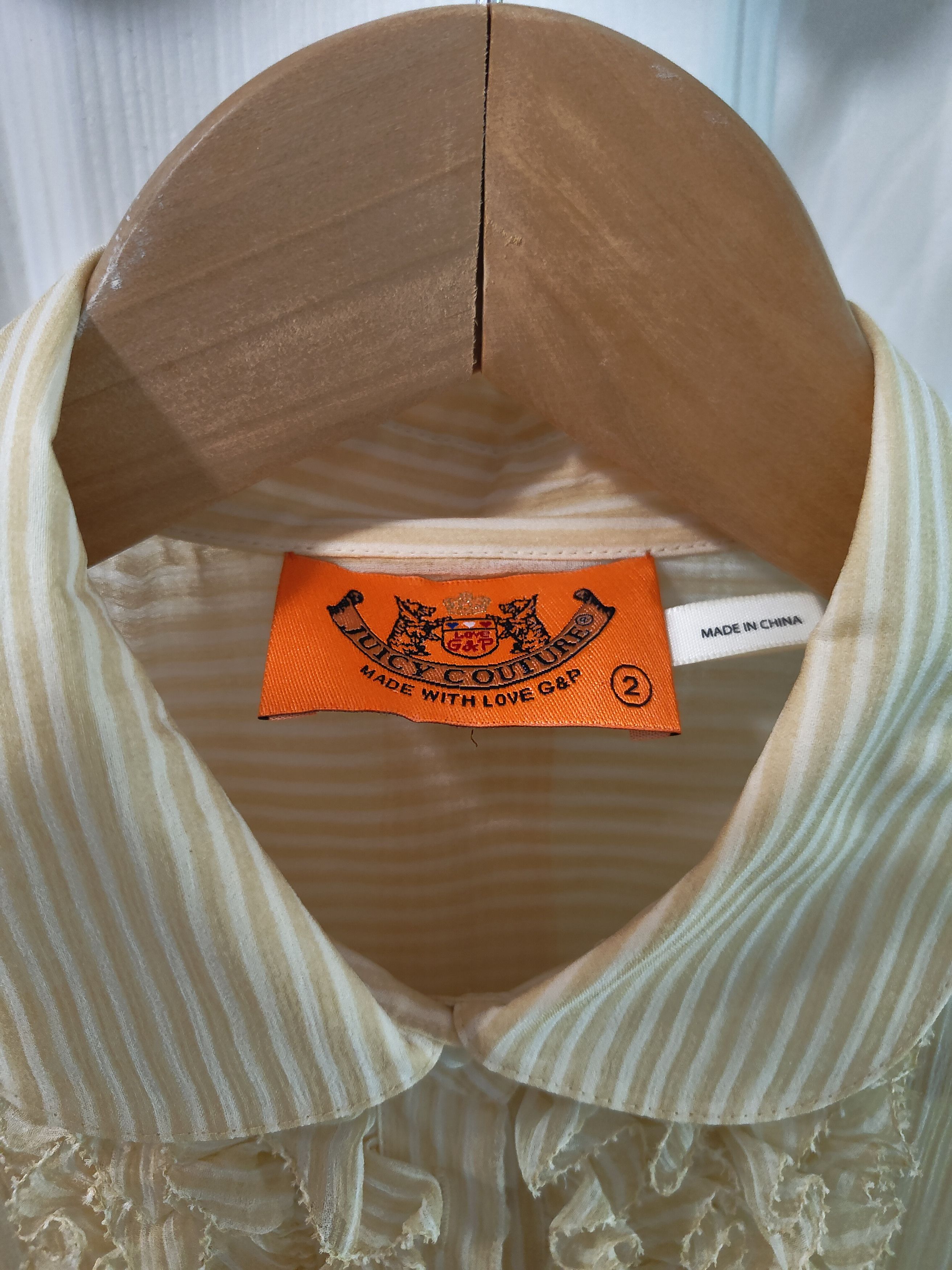 Juicy Couture Juicy Couture silk pinstripe top Size XS / US 0-2 / IT 36-38 - 2 Thumbnail