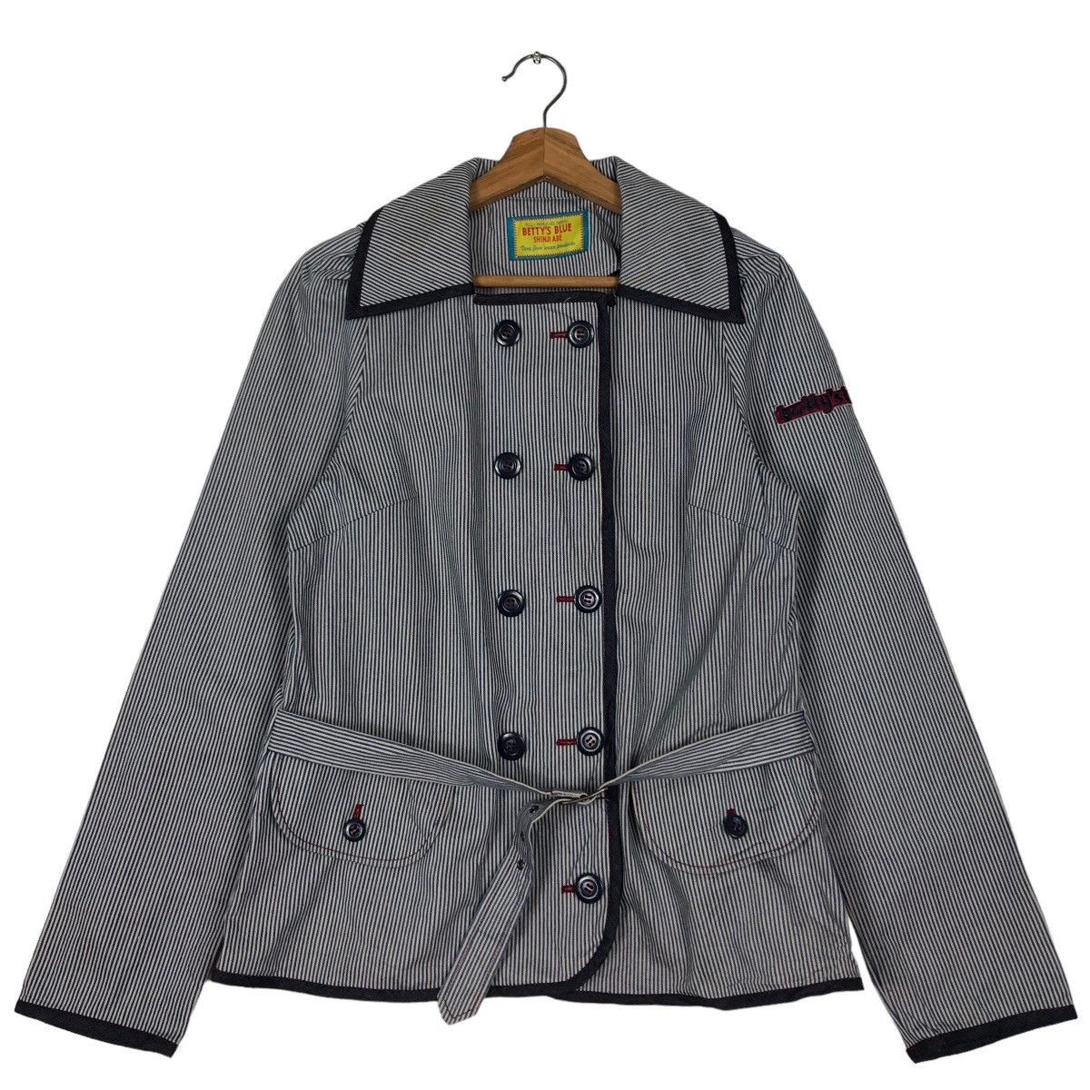 Japanese Brand 🔥Vtg Hickory Chore Jacket Striped Betty’s Blue Issey Miyake Size US M / EU 48-50 / 2 - 1 Thumbnail