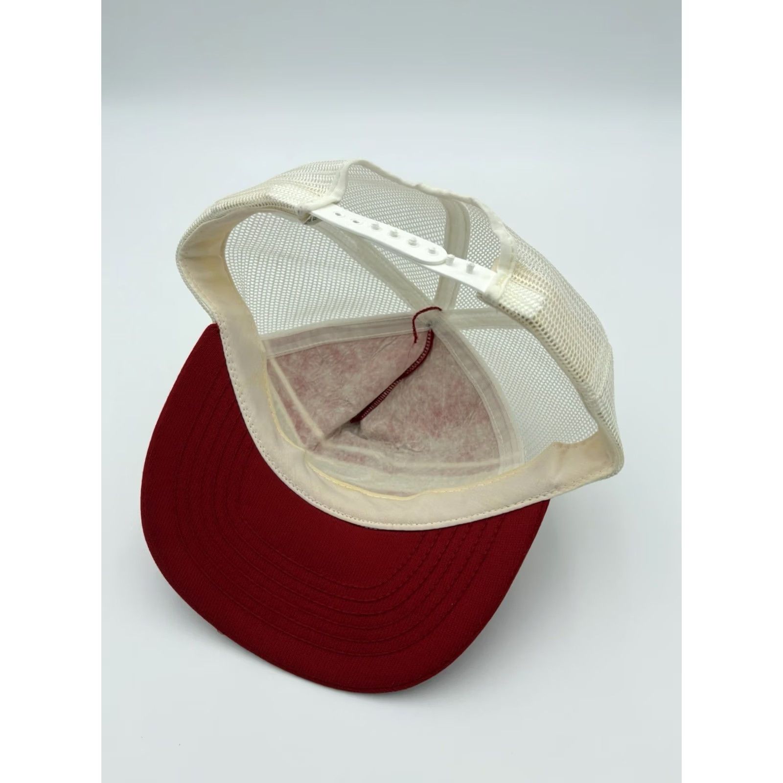 Vintage VINTAGE Stanford Trucker Hat Snapback Cap Embroidered Red & White Made In USA Size ONE SIZE - 6 Thumbnail