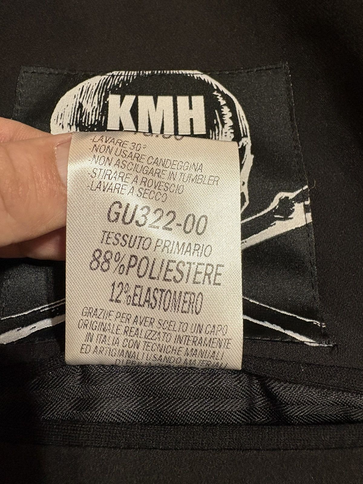 Other KMH Concept Avant-Garde Black Blazer Skull Hand Painted Size 50S - 15 Thumbnail