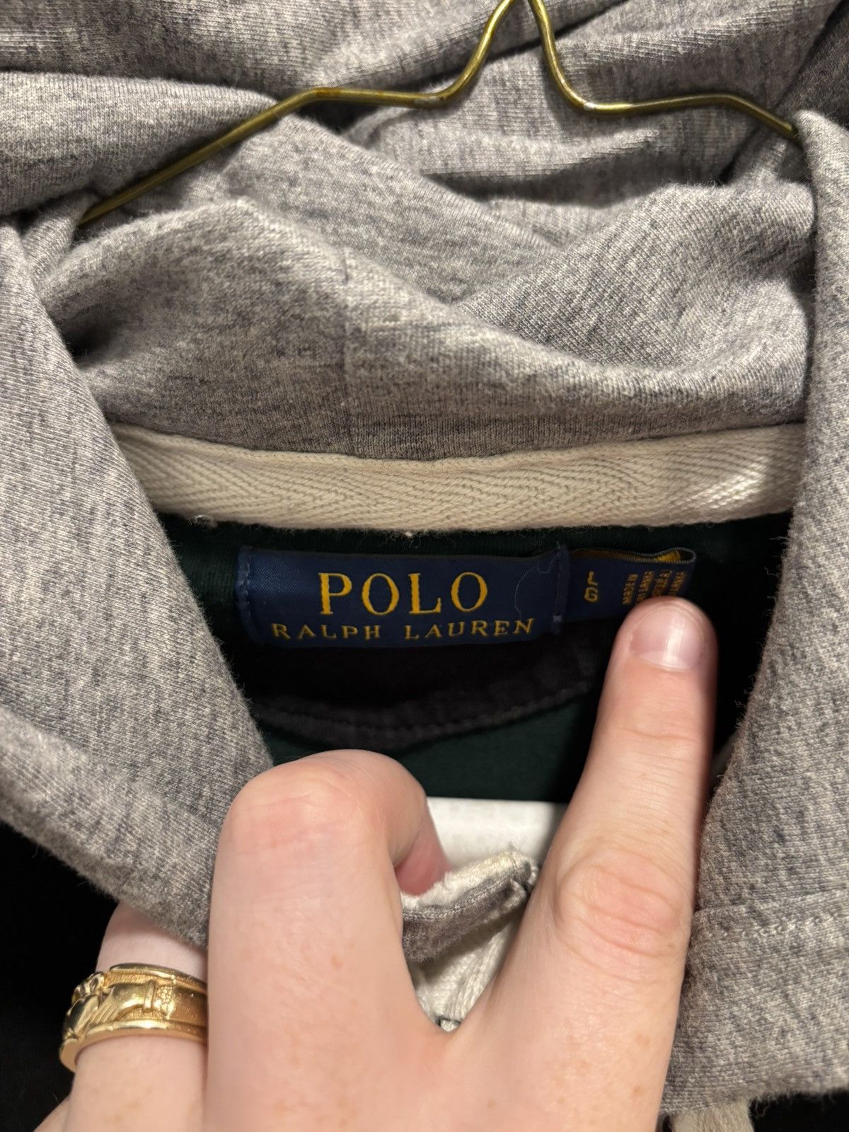 Polo Ralph Lauren Polo RLFC Rugby Hooded Pullover Size US L / EU 52-54 / 3 - 2 Thumbnail