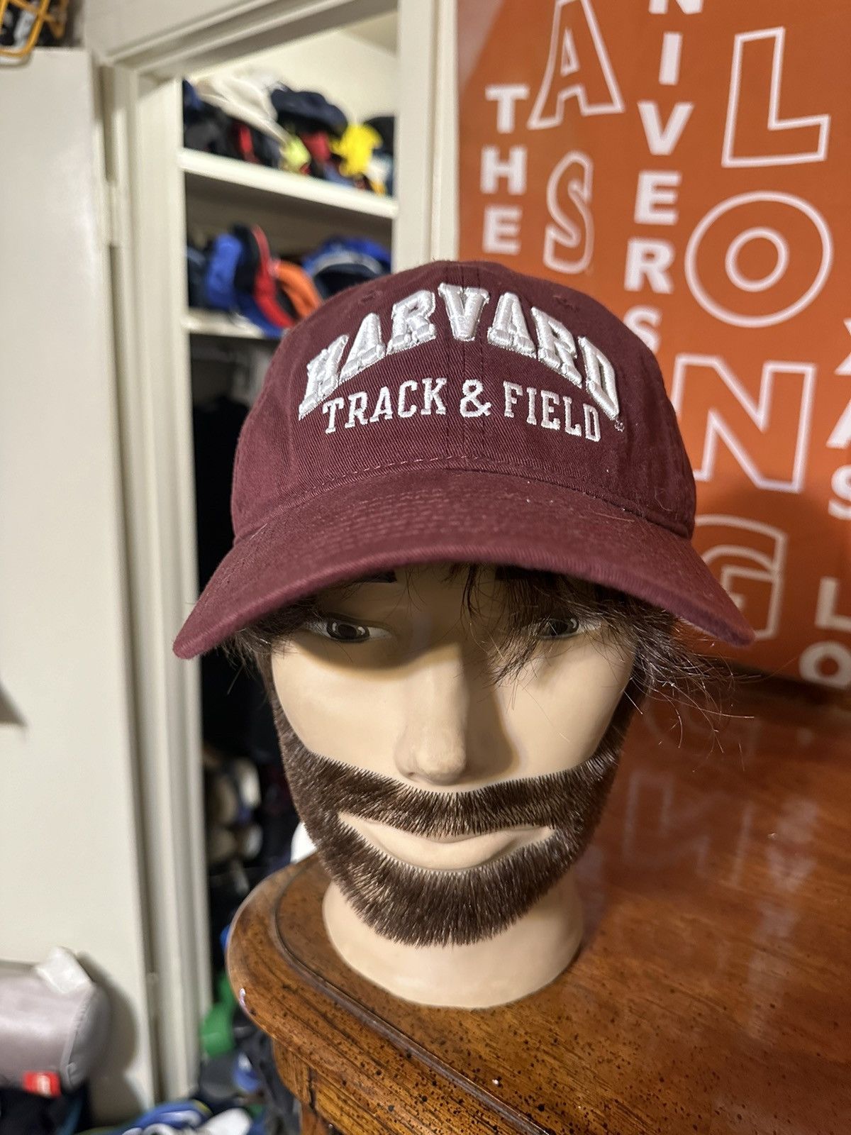 Champion × NCAA × Vintage Vintage NCAA Champion Harvard “track & field” hat 00s Size ONE SIZE - 1 Thumbnail