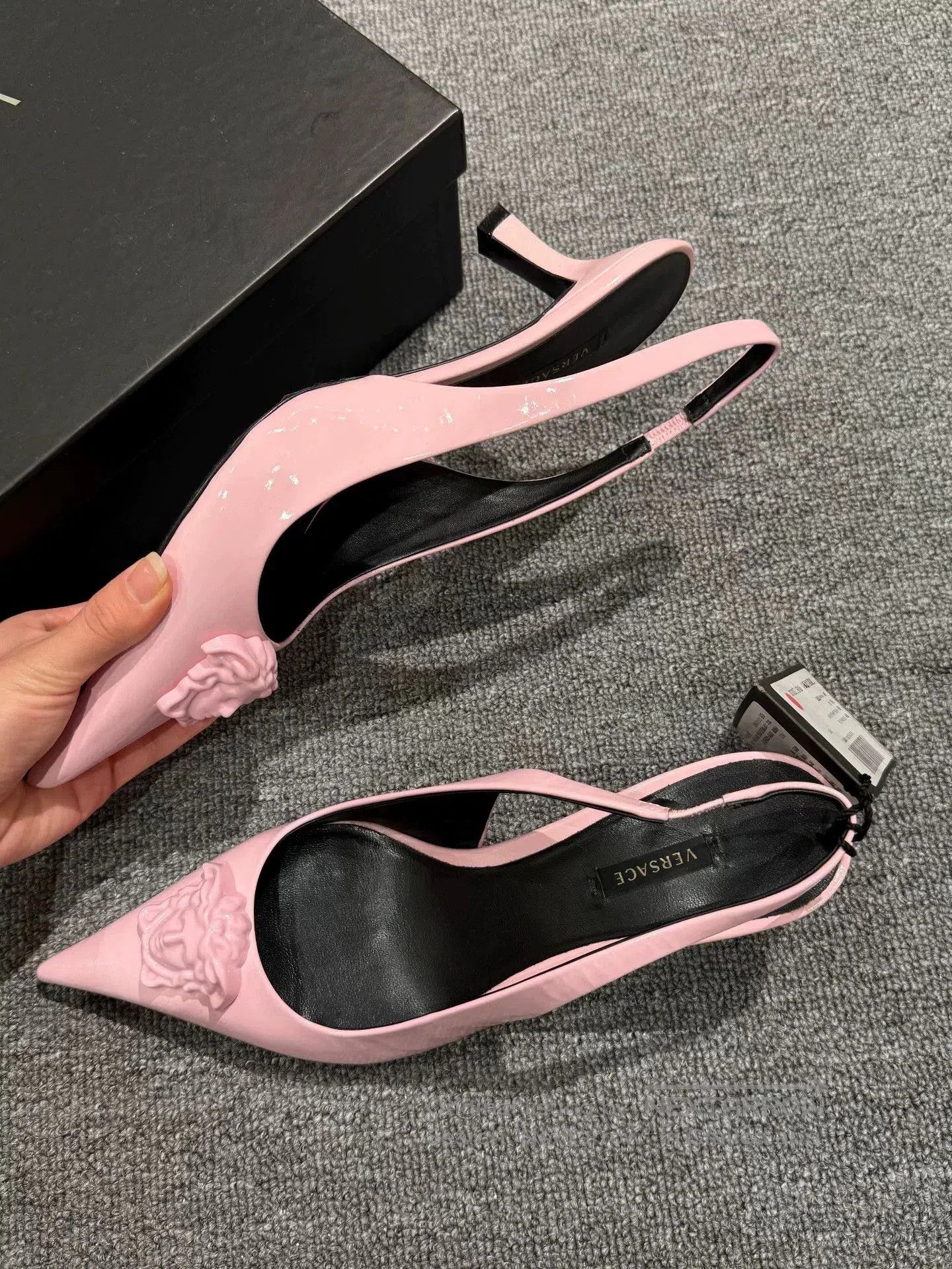 Versace Versace Pink Medusa High Heels. Size US 8.5 / IT 38.5 - 7 Thumbnail