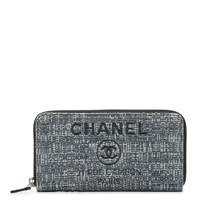 Chanel CHANEL Tweed Deauville Continental Wallet Long Wallets Grailed