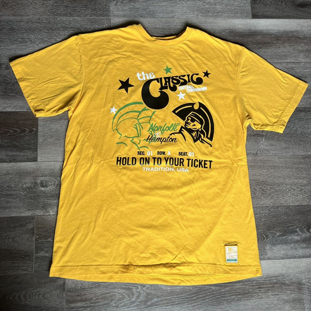 Vintage Vintage 2000s Norfolk State vs Hampton Football New Era Tee Size US XL / EU 56 / 4 - 2 Thumbnail